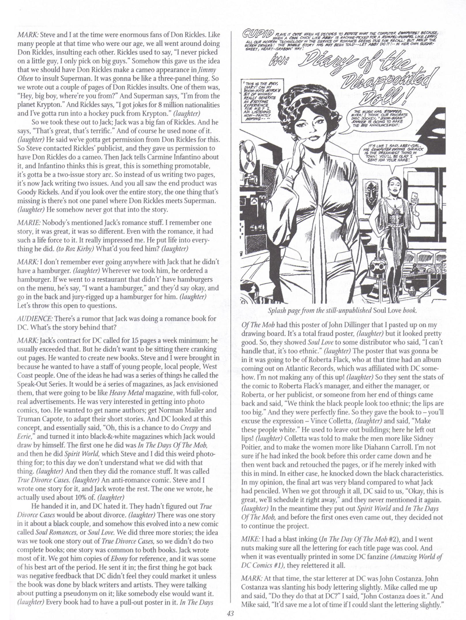 Read online The Jack Kirby Collector comic -  Issue #17 - 42