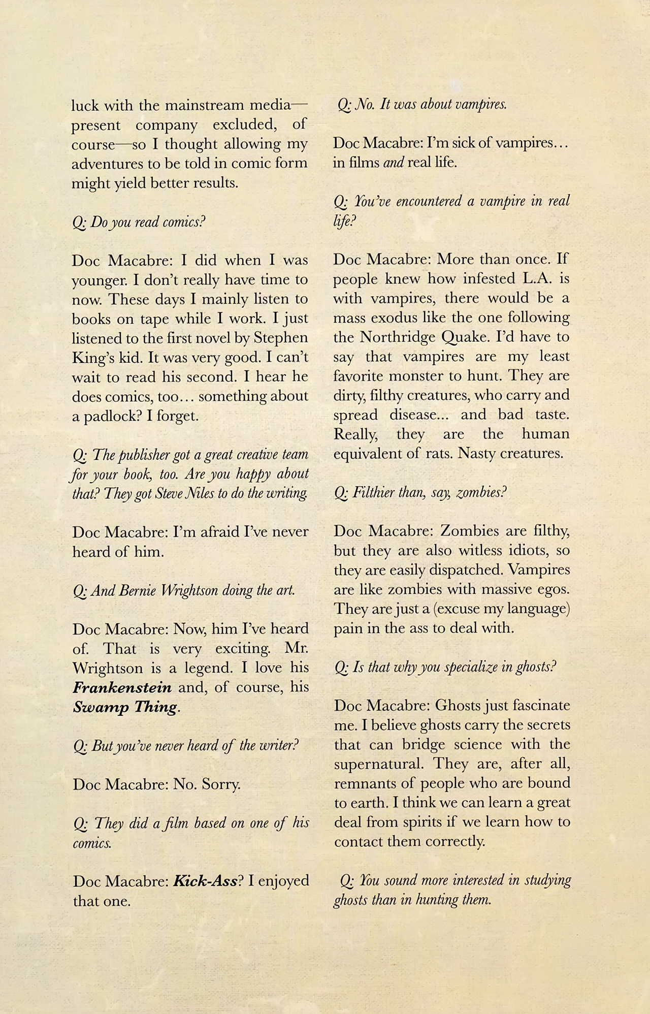 Read online Doc Macabre comic -  Issue #2 - 21