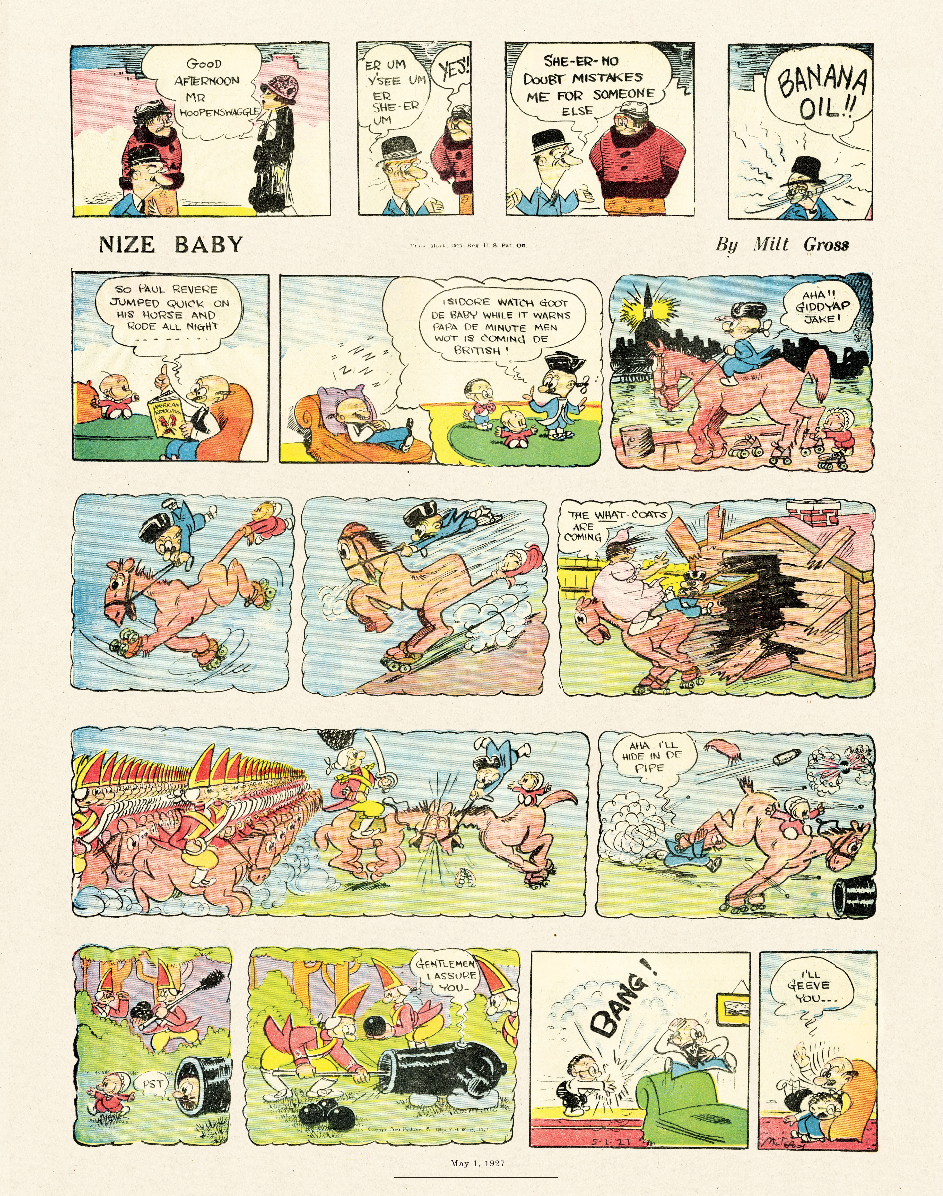 Read online Gross Exaggerations: The Meshuga Comic Strips of Milt Gross comic -  Issue # TPB - 38