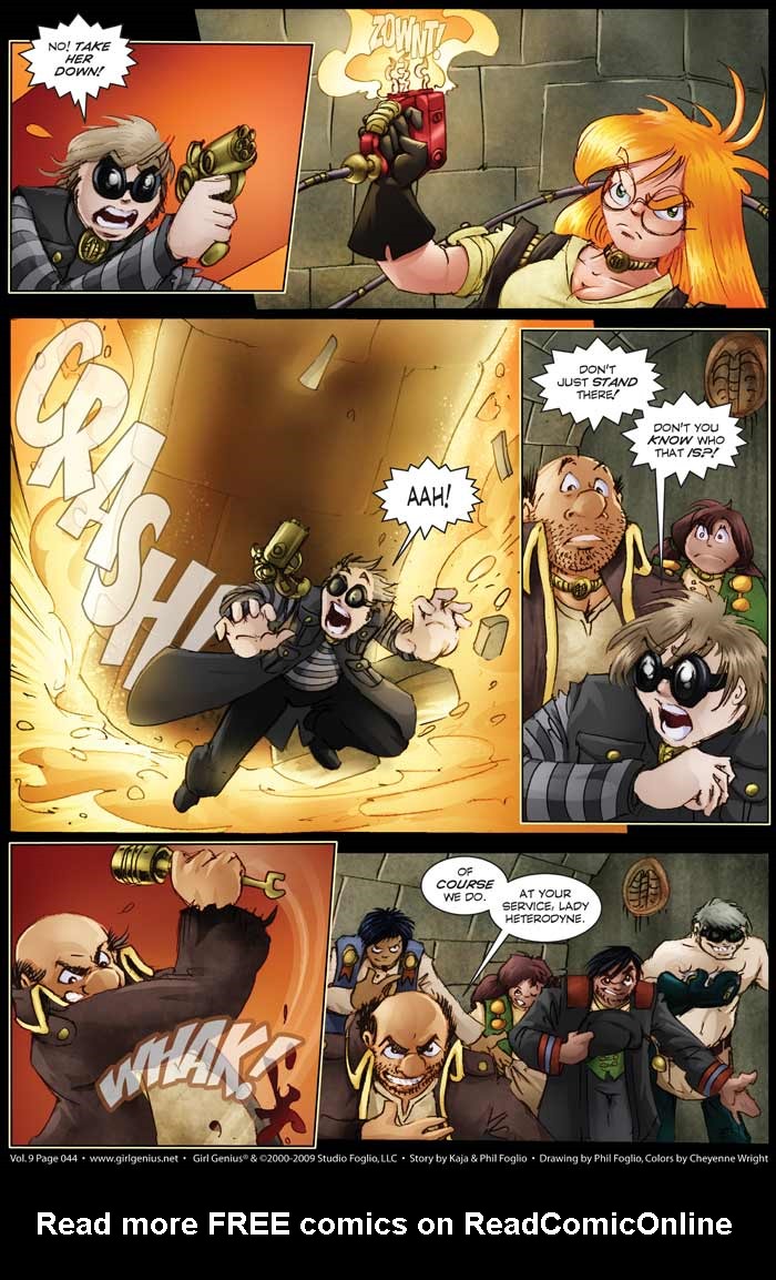Read online Girl Genius (2002) comic -  Issue #9 - 45