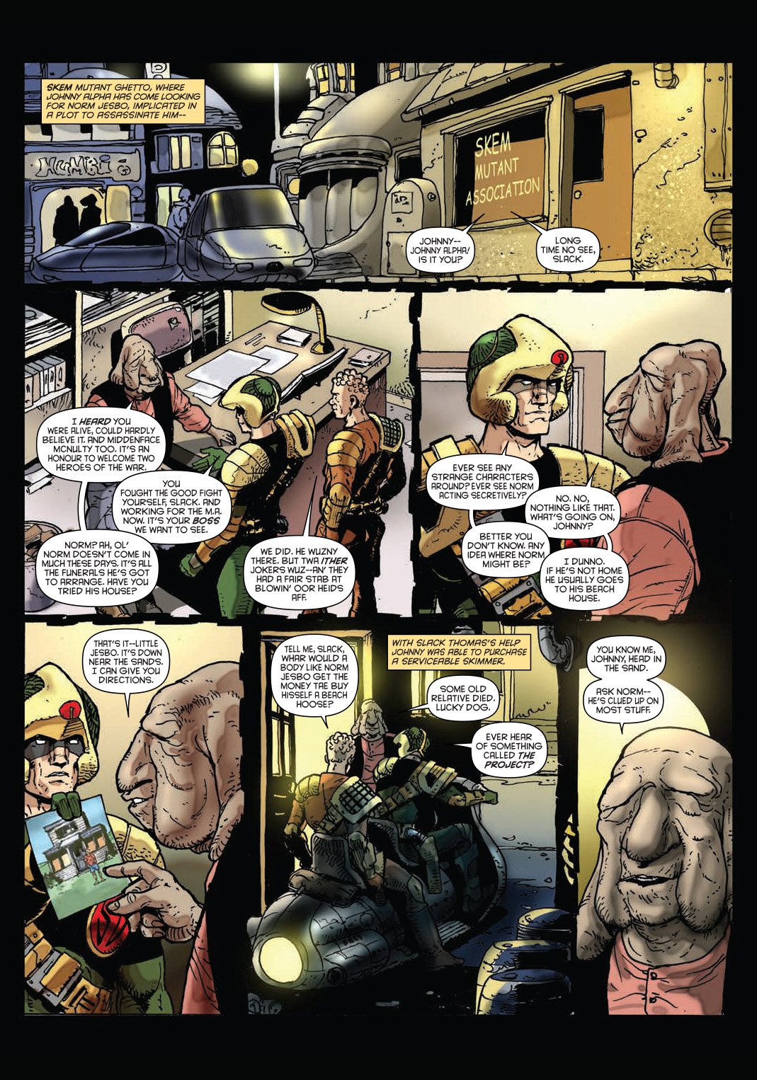 Read online Strontium Dog: The Life and Death of Johnny Alpha: The Project comic -  Issue # TPB - 109