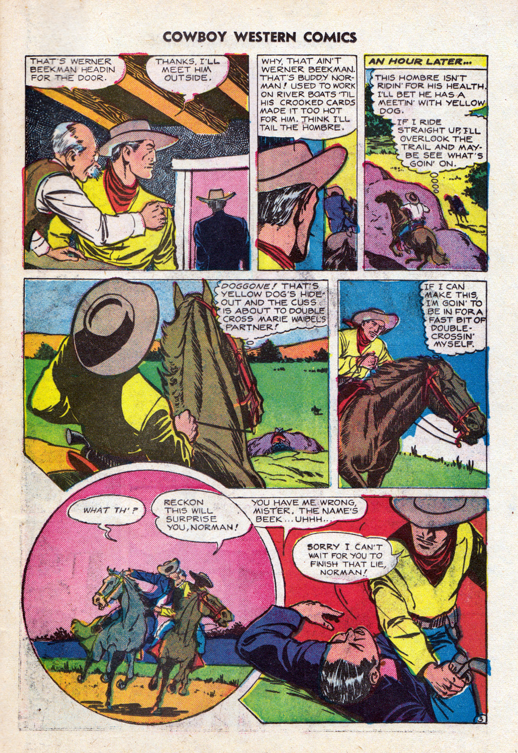 Read online Cowboy Western Comics (1948) comic -  Issue #23 - 33