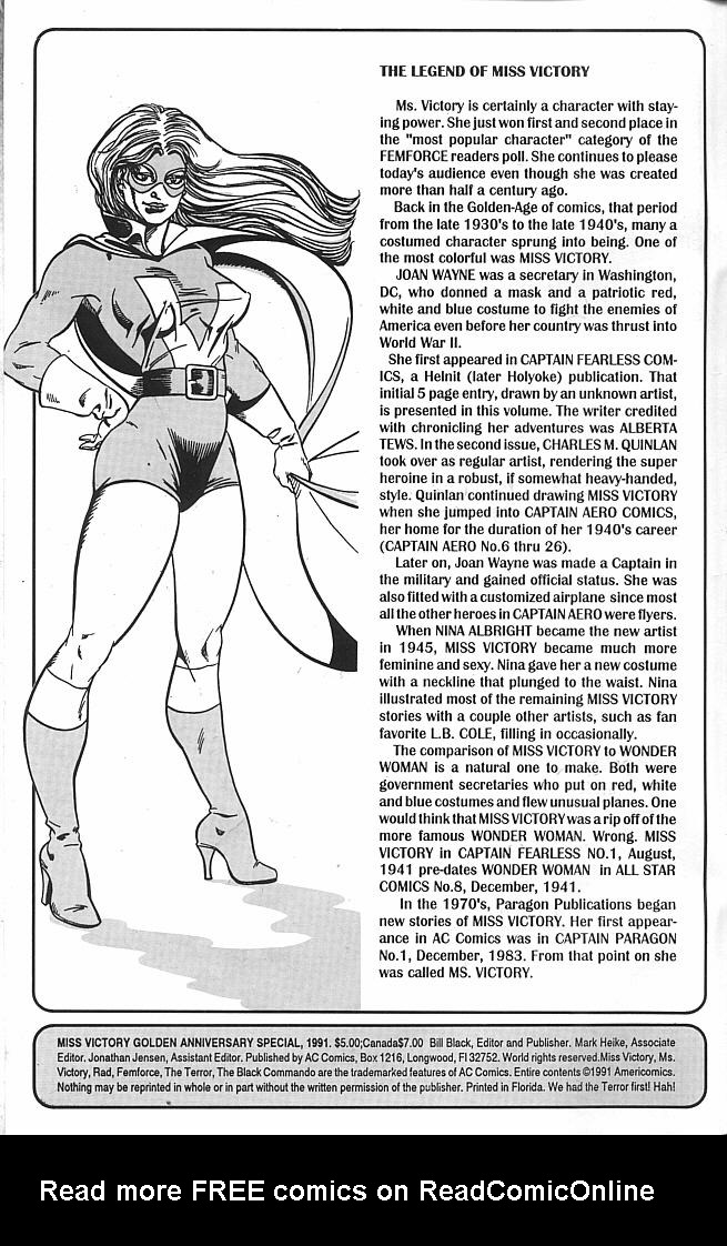 Read online Miss Victory Golden Anniversary Special comic -  Issue # Full - 2