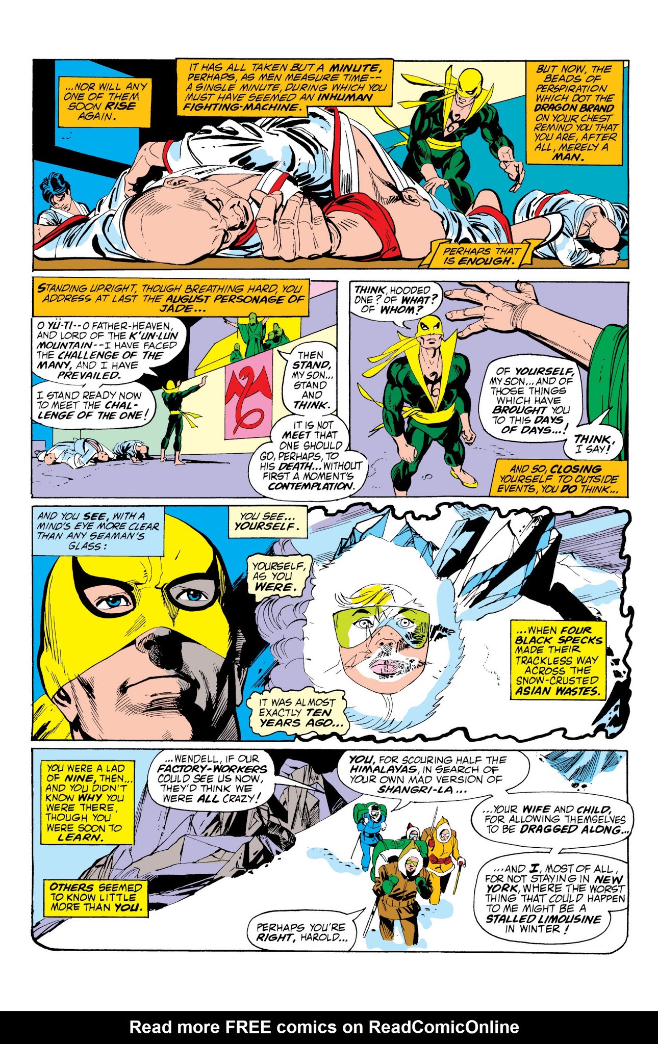 Read online Marvel Masterworks: Iron Fist comic -  Issue # TPB 1 (Part 1) - 10
