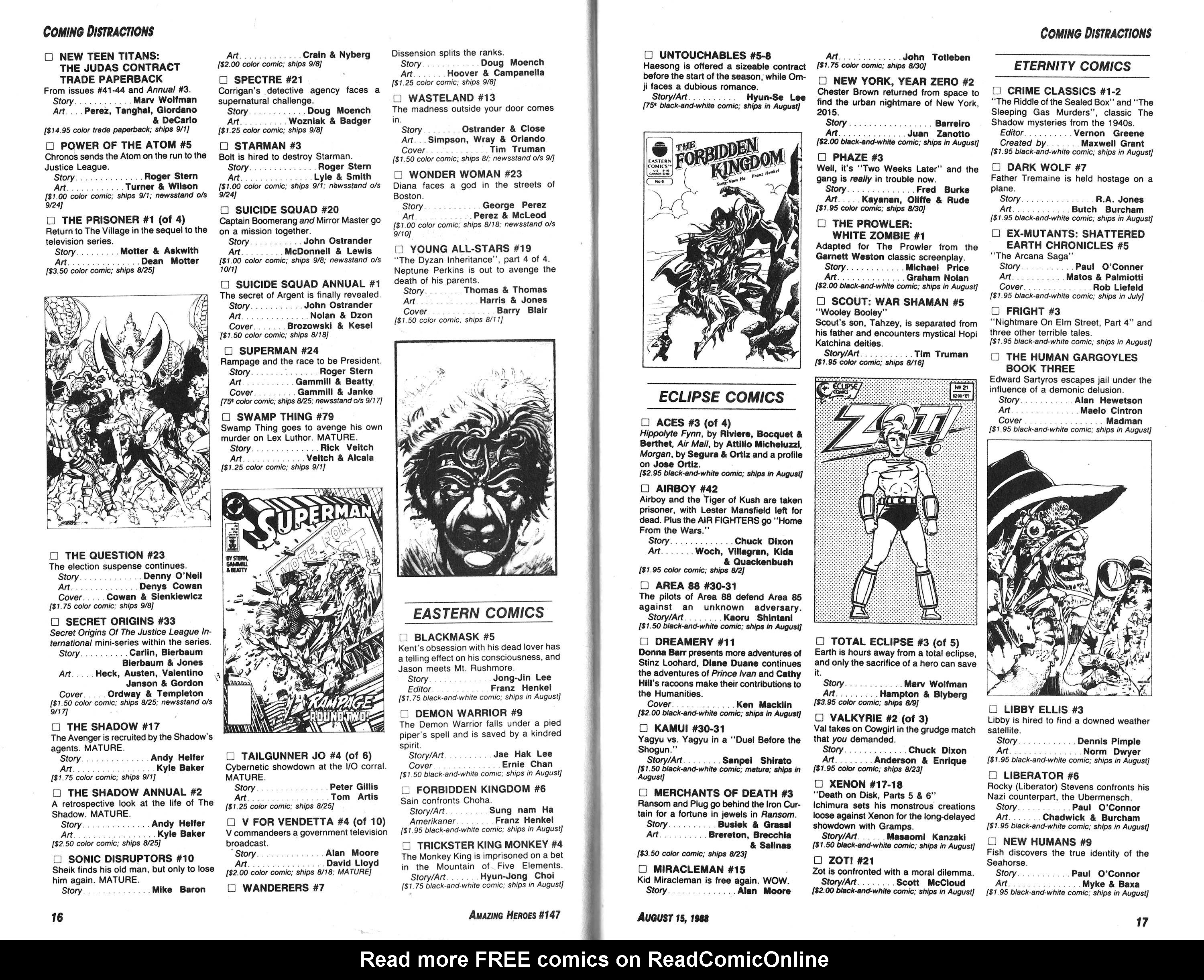 Read online Amazing Heroes comic -  Issue #147 - 9