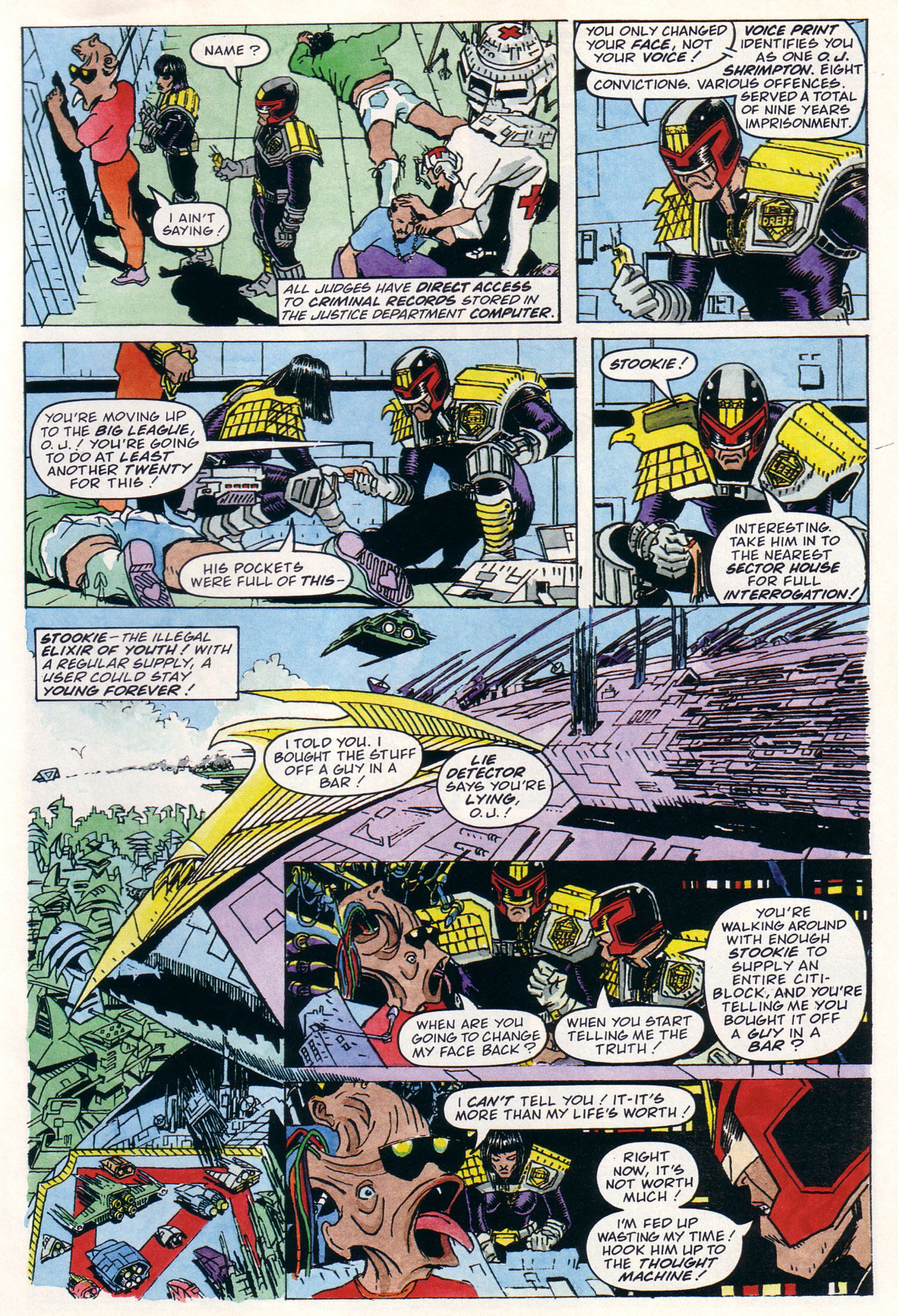 Read online Judge Dredd Lawman of the Future comic -  Issue #1 - 9