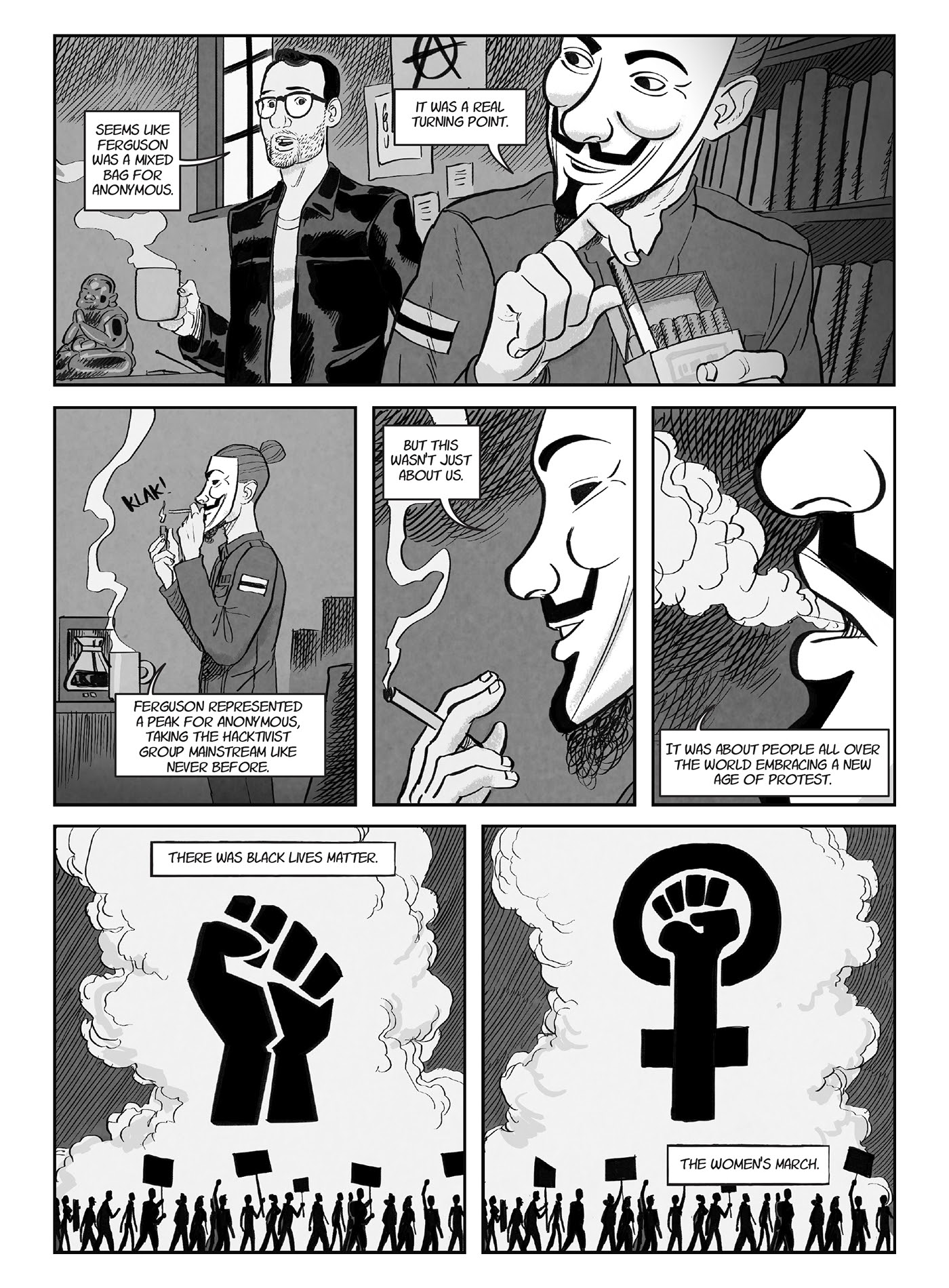 Read online A for Anonymous: How a Mysterious Hacker Collective Transformed the World comic -  Issue # TPB - 113