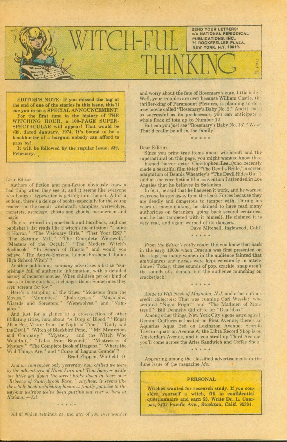 Read online The Witching Hour (1969) comic -  Issue #37 - 34