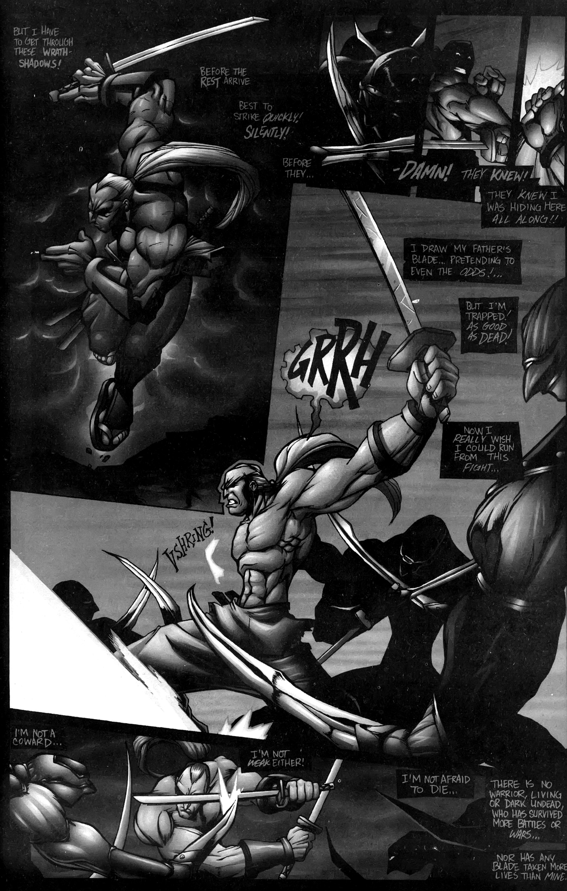 Read online Warrior Nun: Black & White comic -  Issue #16 - 23