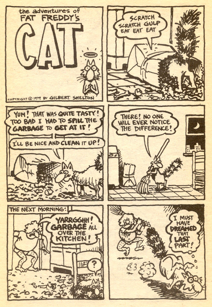 Read online Adventures of Fat Freddy's Cat comic -  Issue #5 - 26