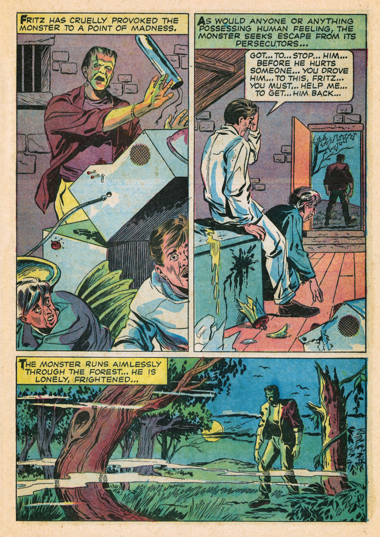 Read online Frankenstein (1964) comic -  Issue #1 - 9
