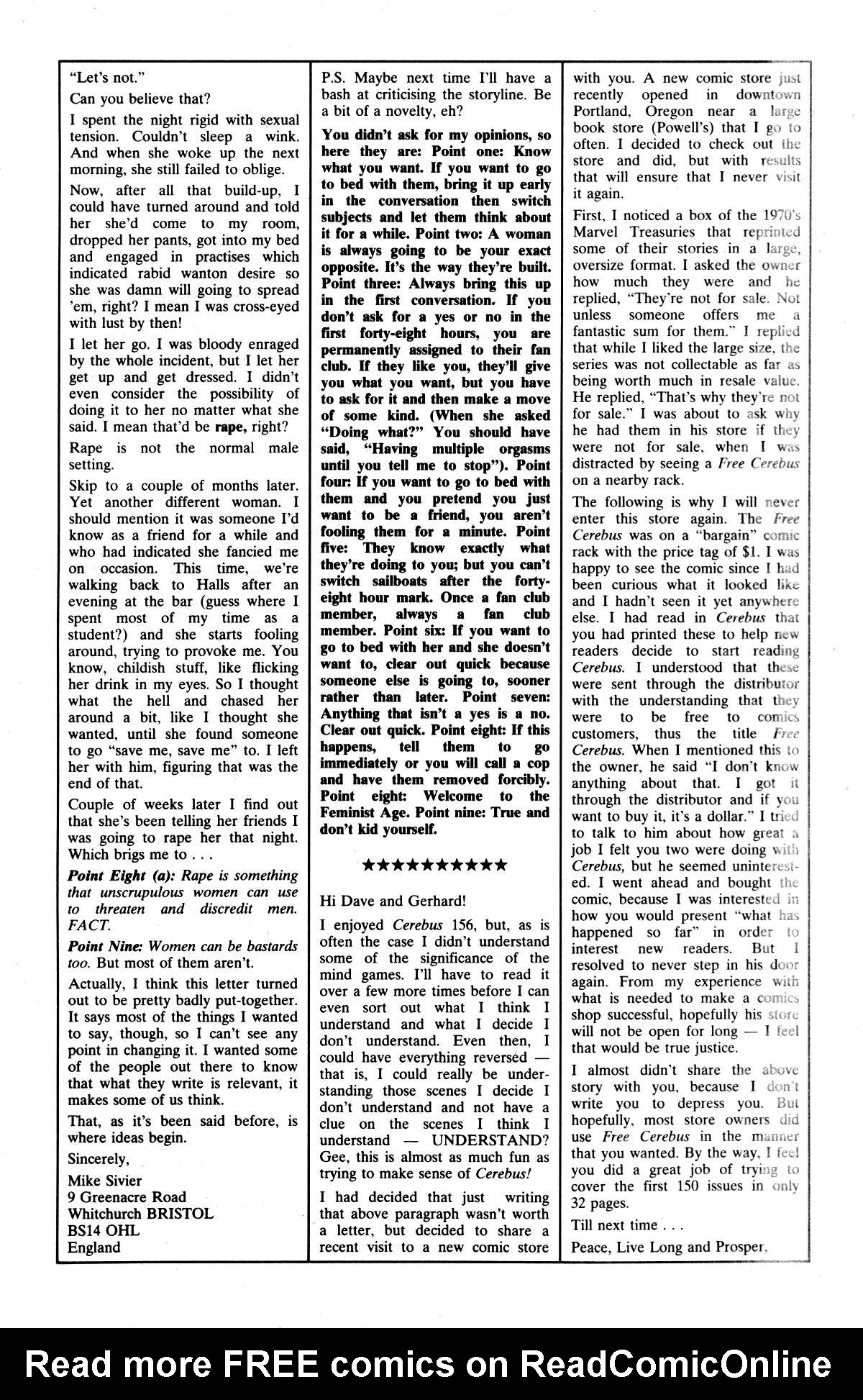 Read online Cerebus comic -  Issue #160 - 26