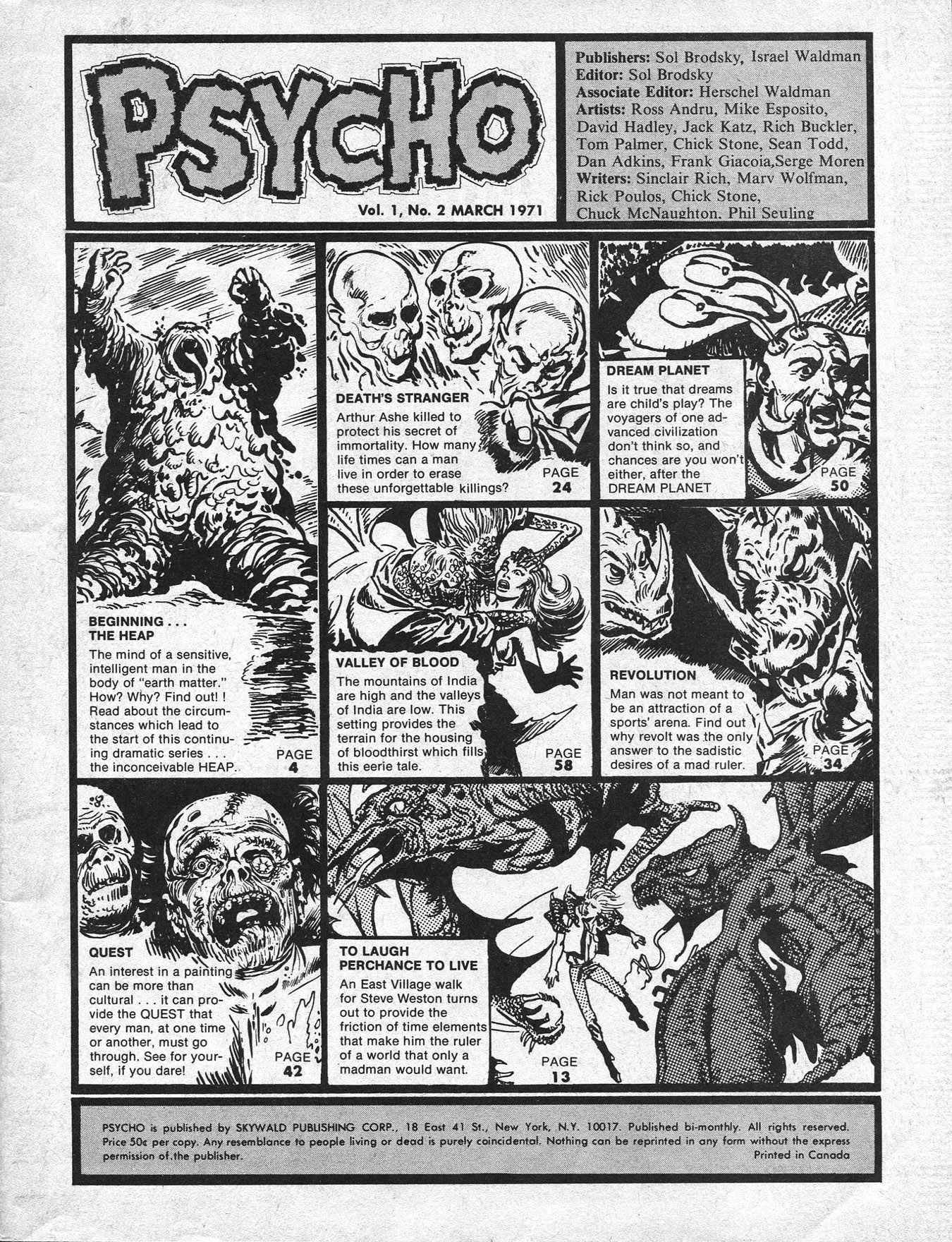 Read online Psycho comic -  Issue #2 - 3