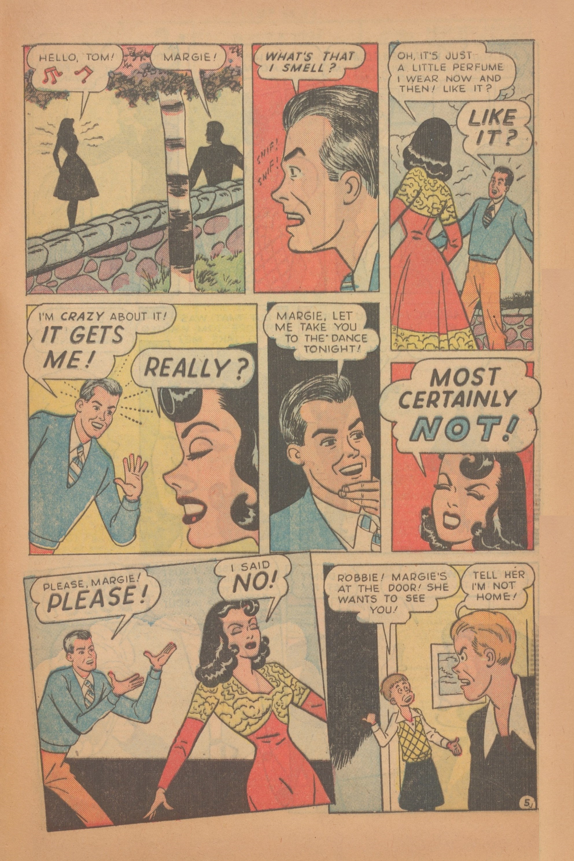 Read online Margie Comics comic -  Issue #46 - 47