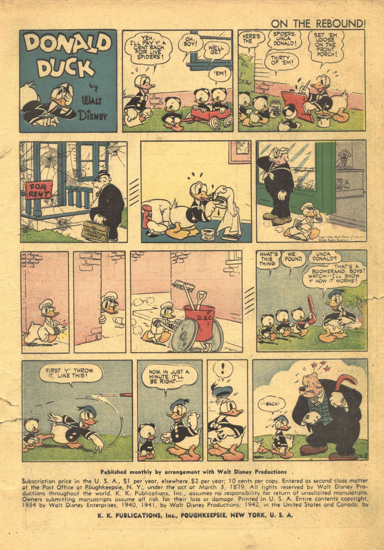 Read online Walt Disney's Comics and Stories comic -  Issue #25 - 4