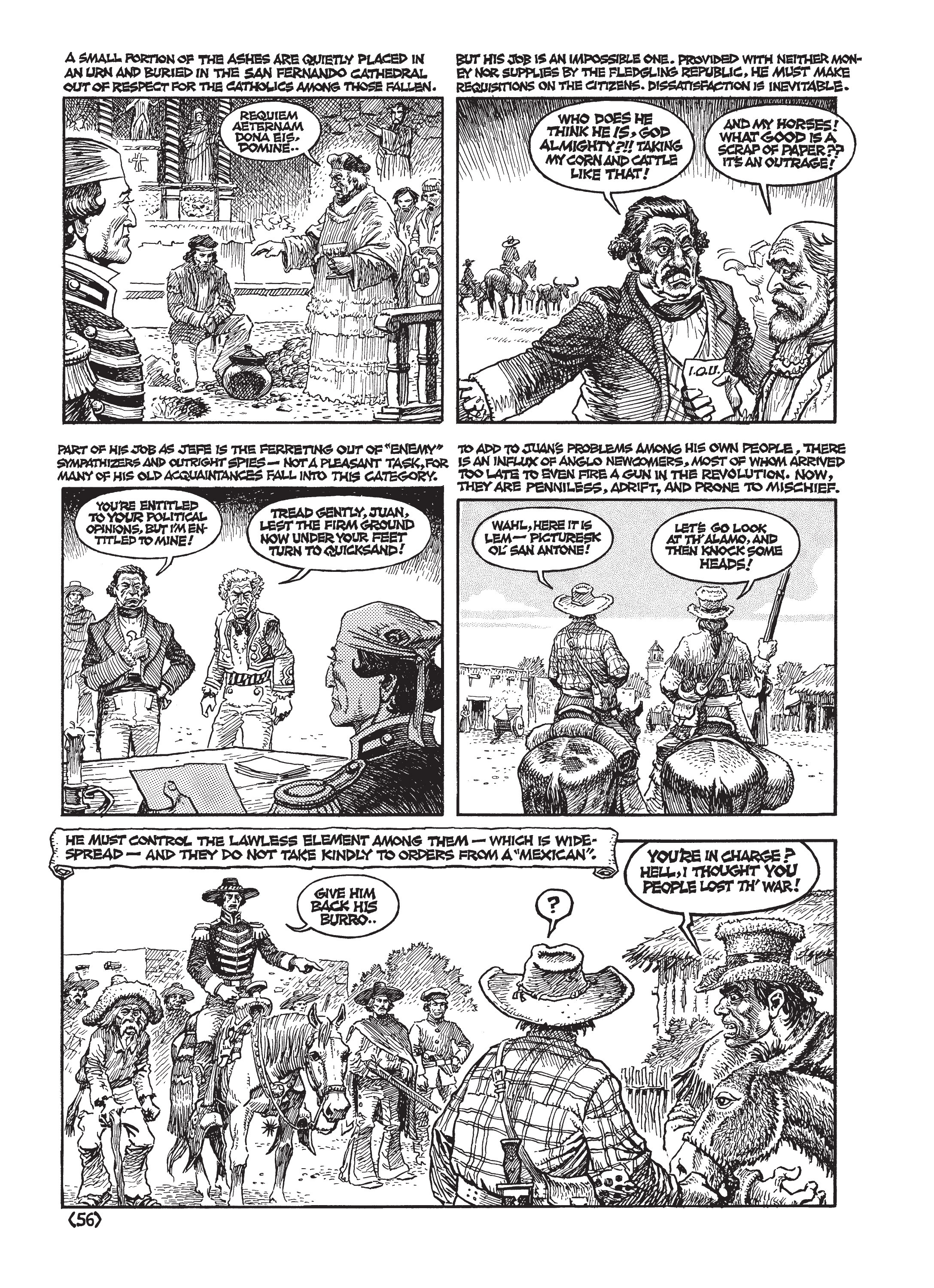 Read online Jack Jackson's American History: Los Tejanos and Lost Cause comic -  Issue # TPB (Part 1) - 59