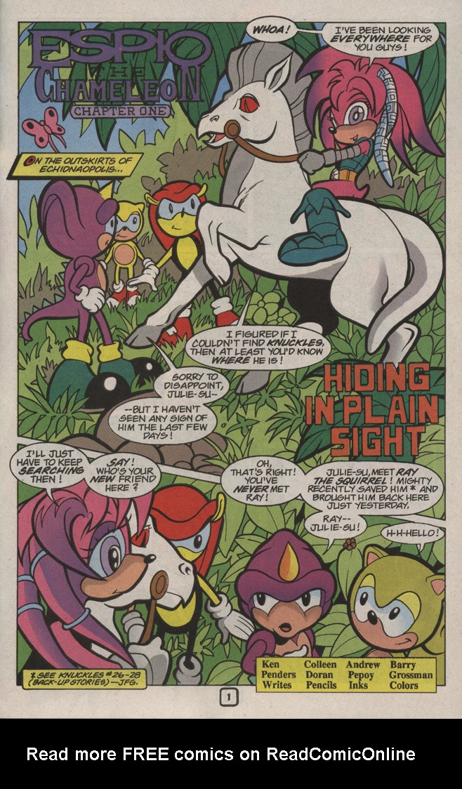Read online Knuckles the Echidna comic -  Issue #30 - 23