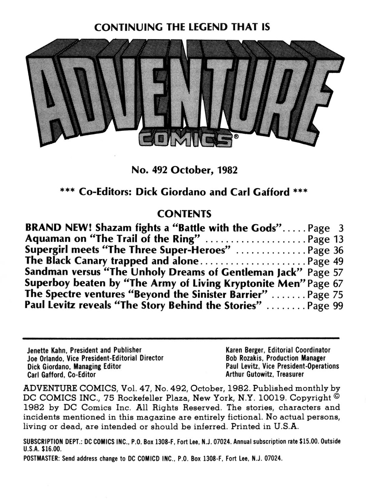 Adventure Comics (1938) issue 492 - Page 2