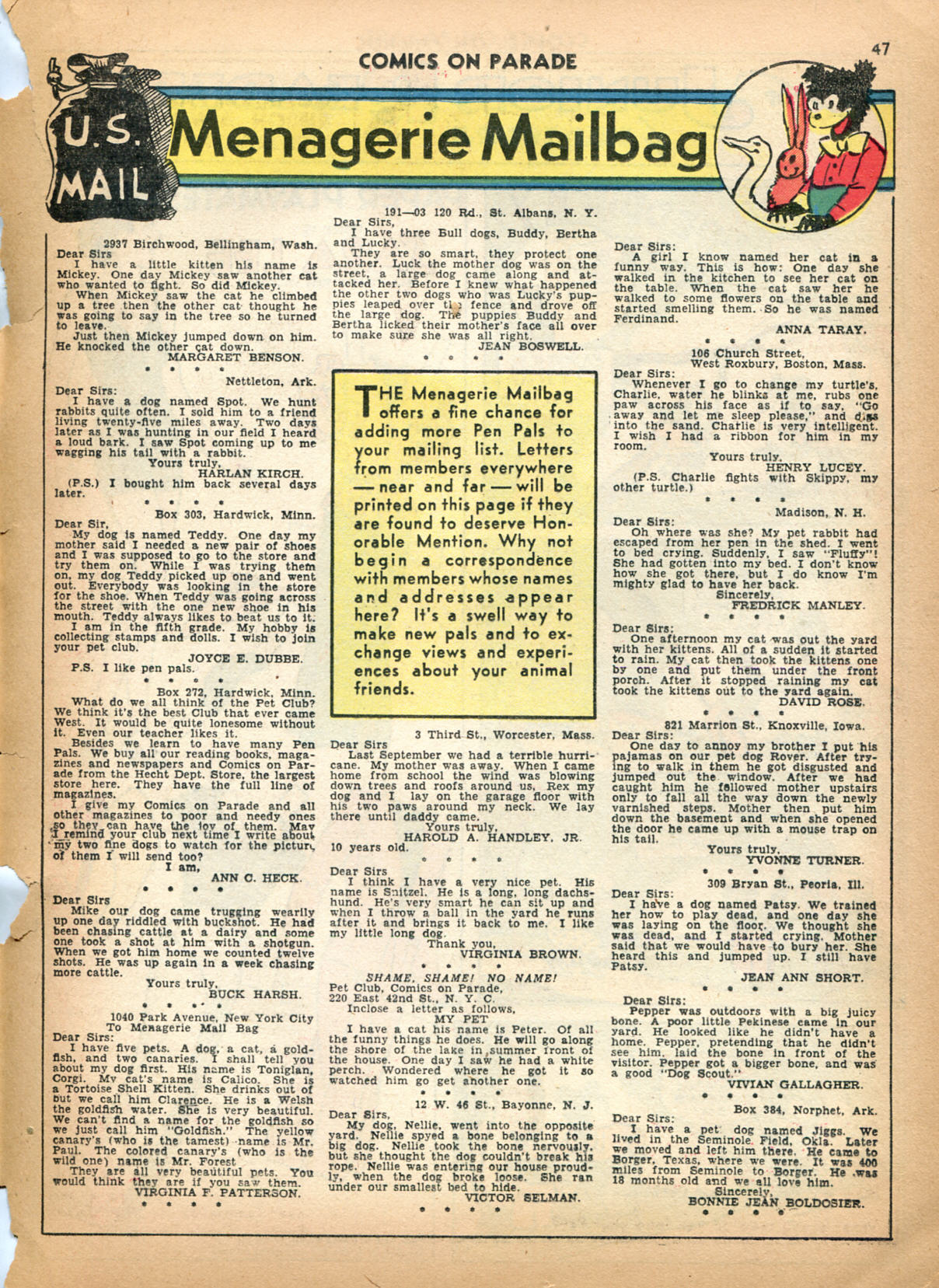 Read online Comics on Parade comic -  Issue #16 - 37