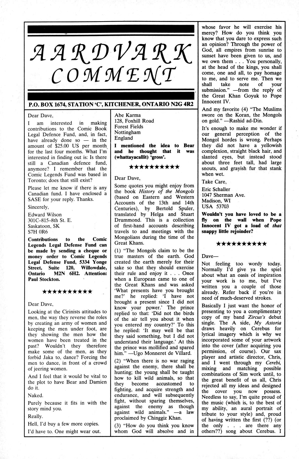 Read online Cerebus comic -  Issue #170 - 32