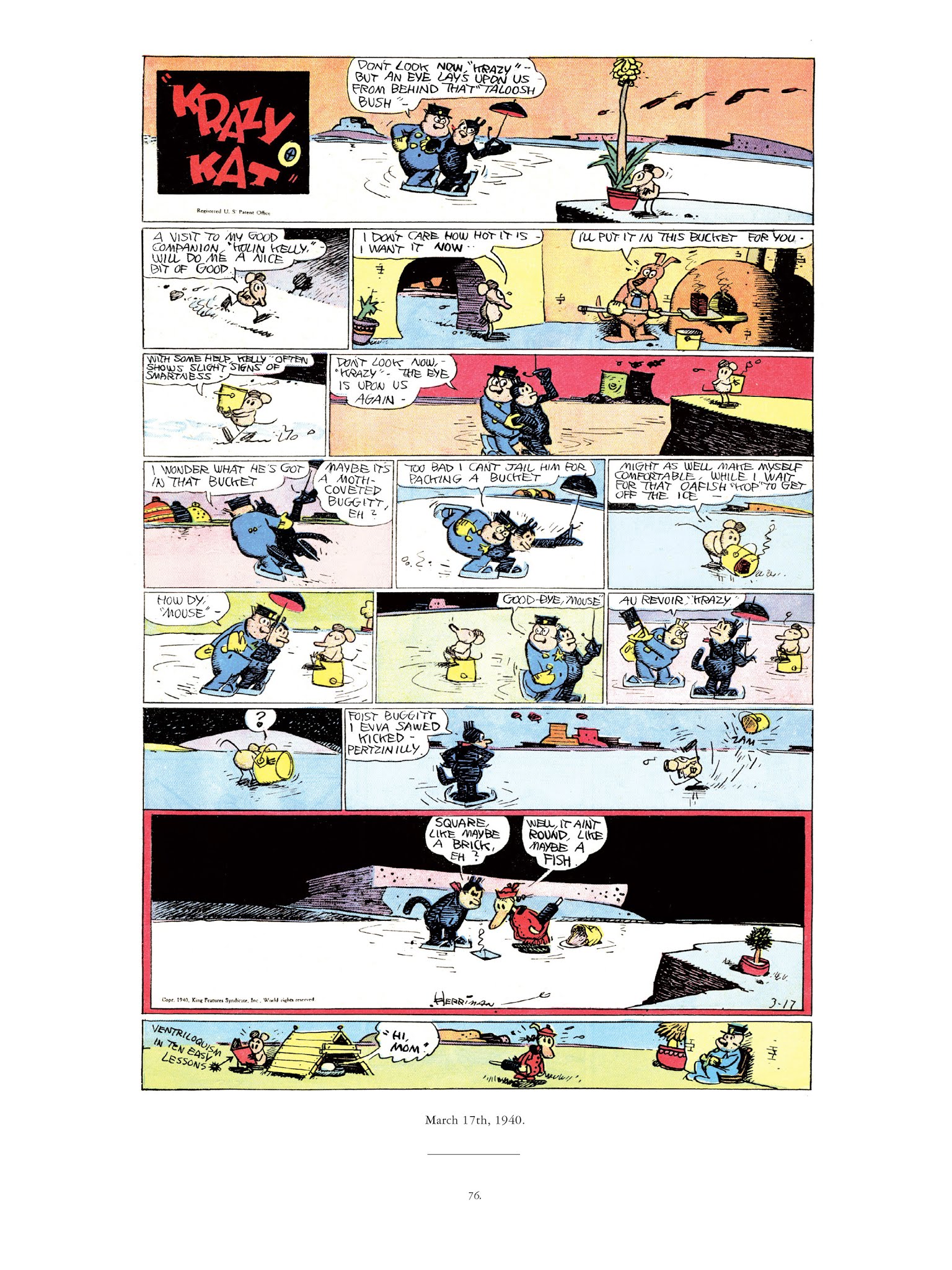 Read online Krazy & Ignatz comic -  Issue # TPB 11 - 76