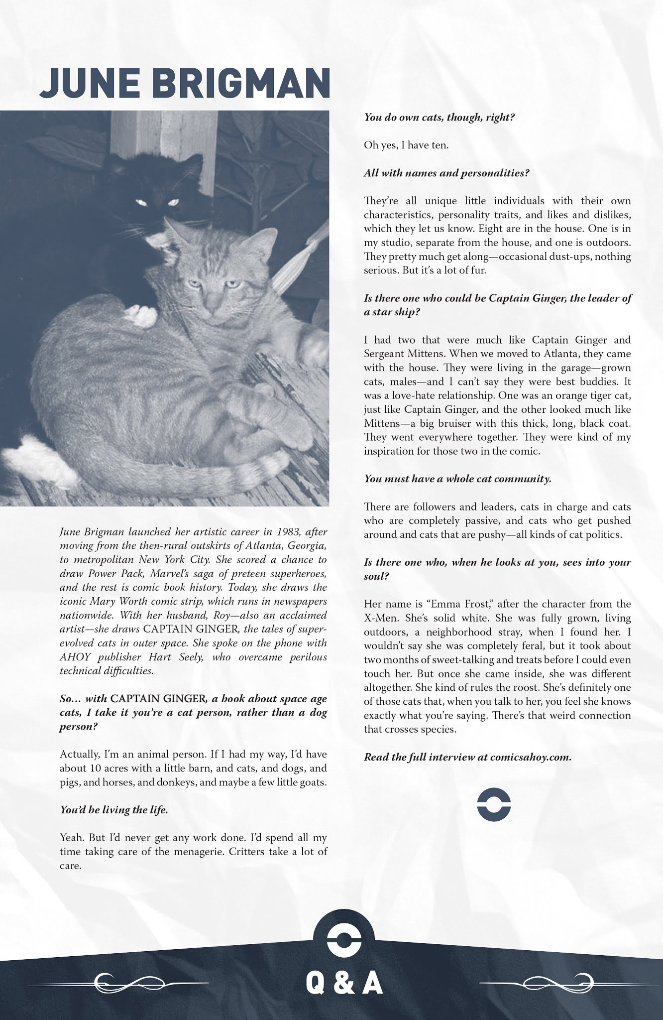 Read online Captain Ginger comic -  Issue #1 - 46