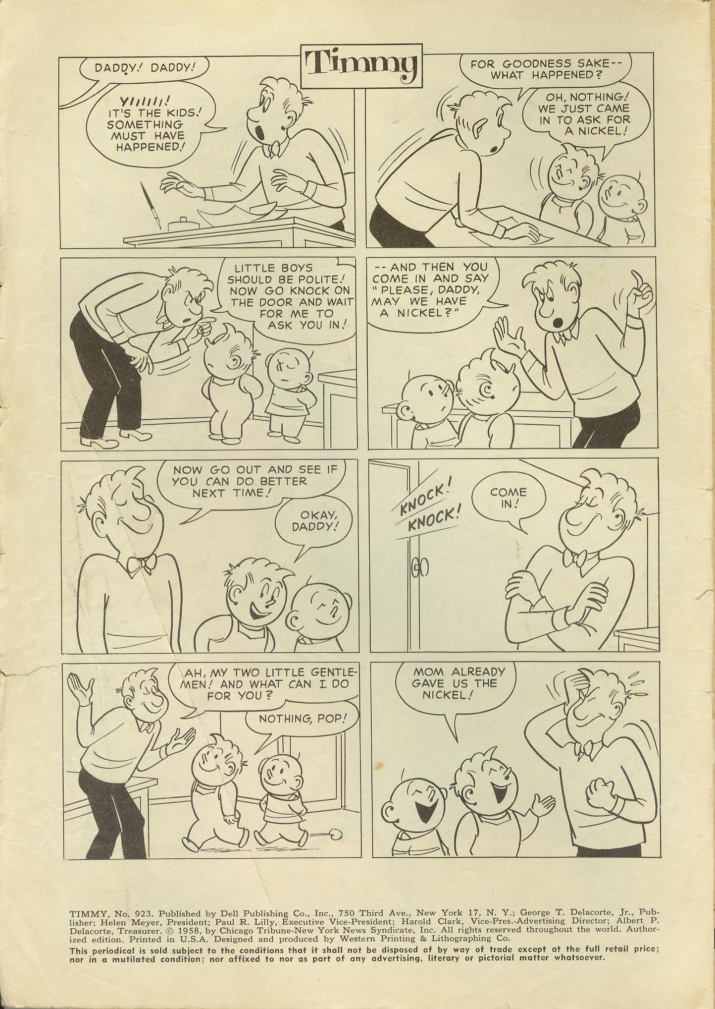 Read online Four Color Comics comic -  Issue #923 - 2