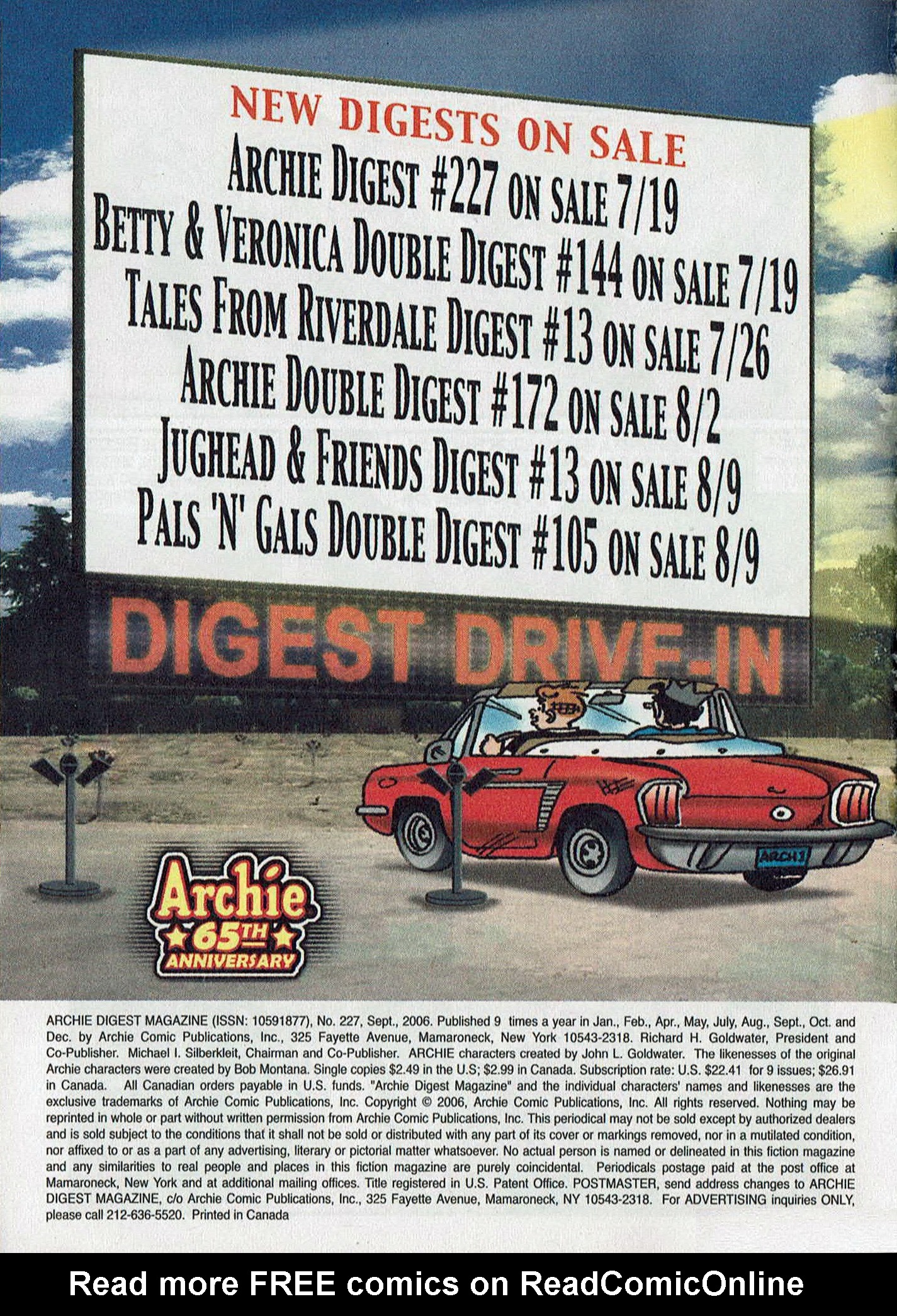 Read online Archie Digest Magazine comic -  Issue #227 - 98