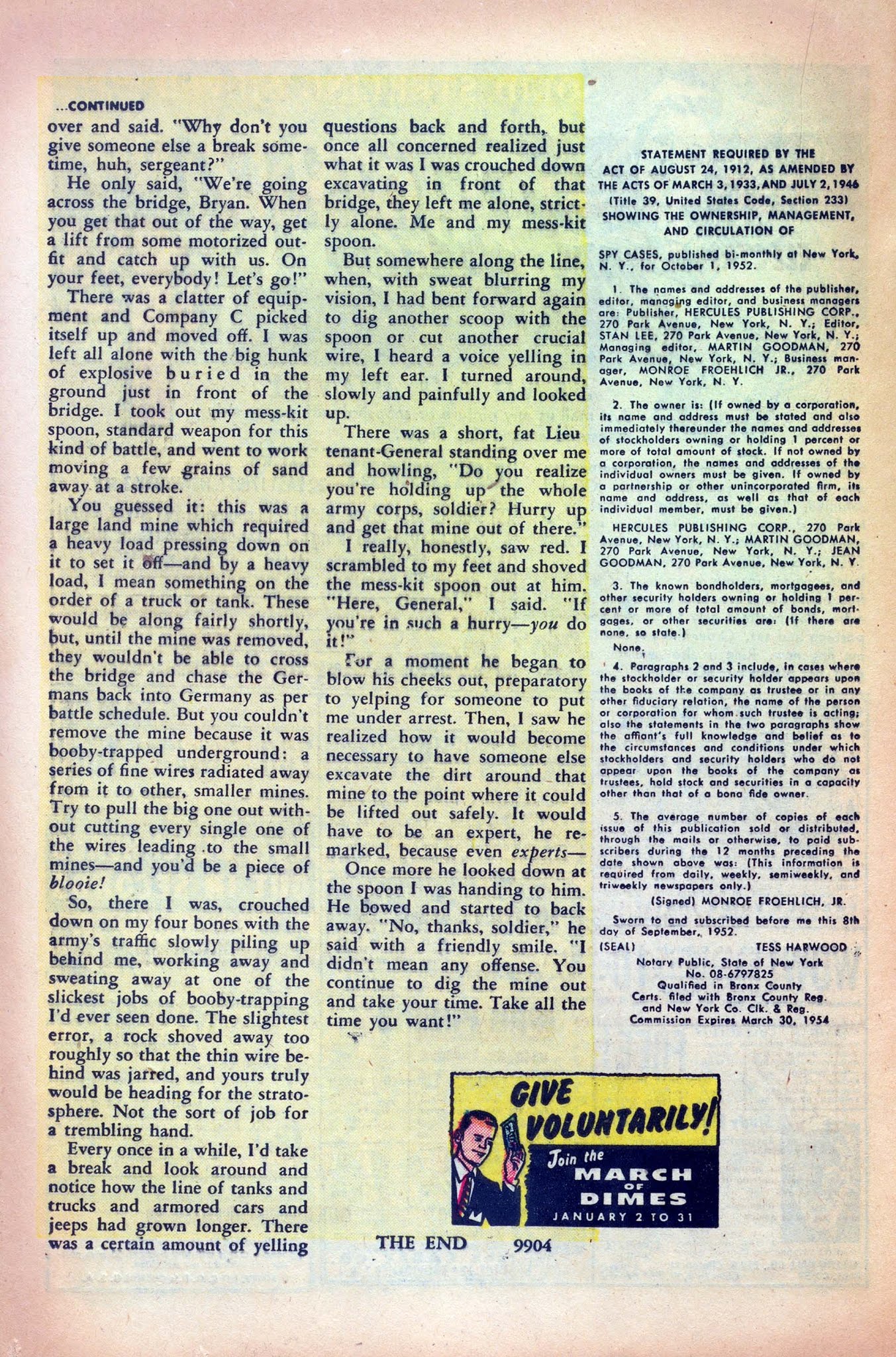 Read online Spy Cases comic -  Issue #16 - 20