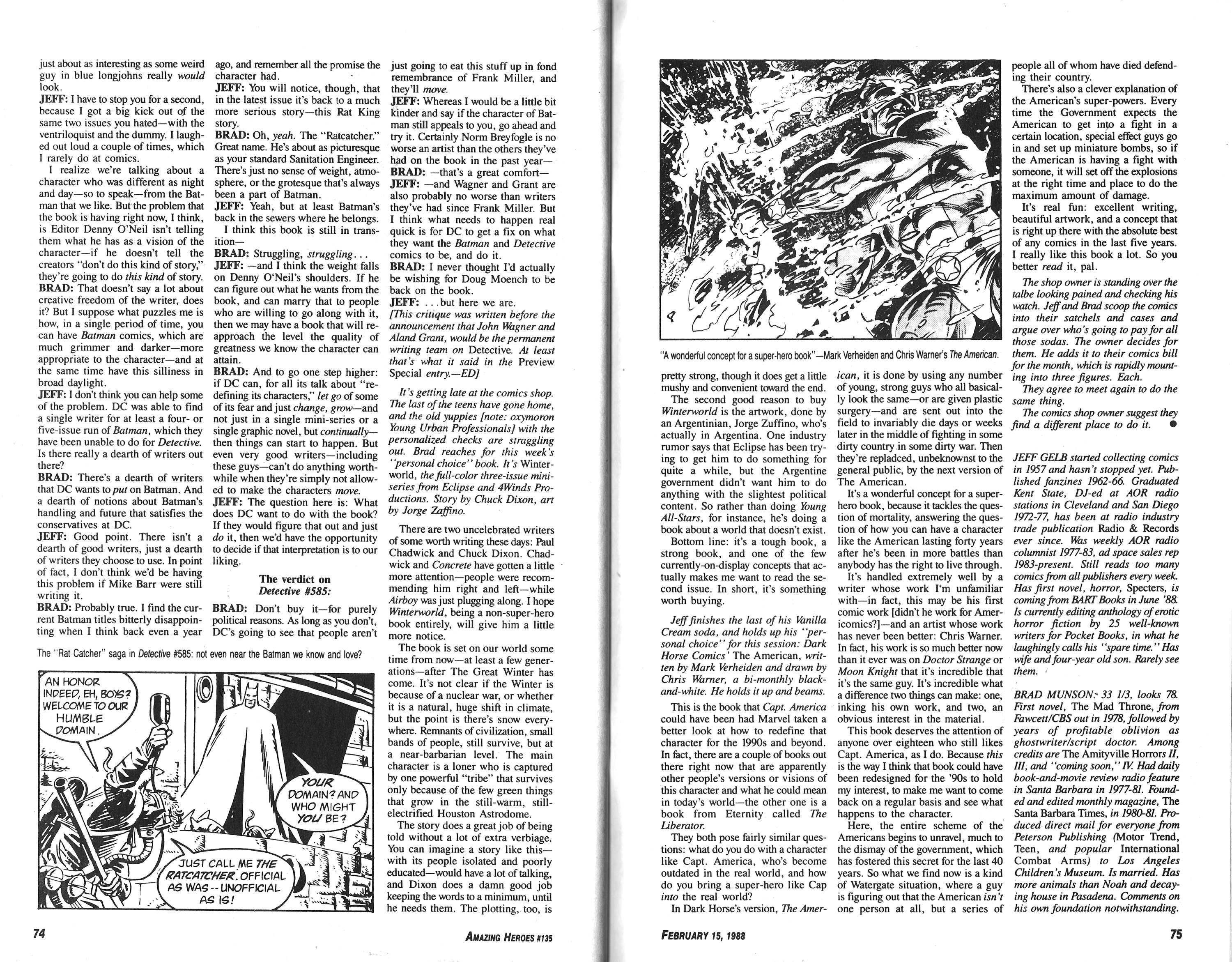 Read online Amazing Heroes comic -  Issue #135 - 38