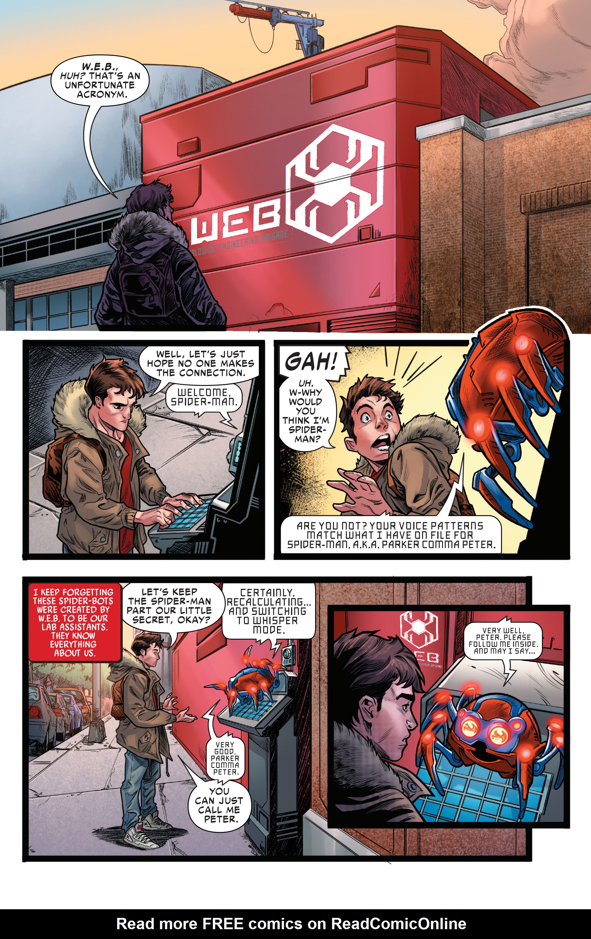 Read online W.E.B. Of Spider-Man comic -  Issue #1 - 7