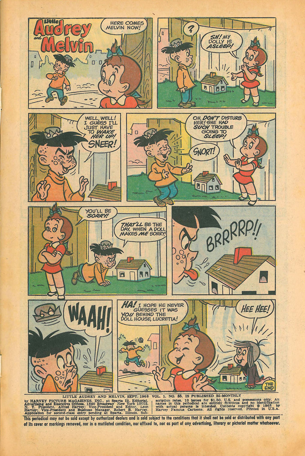 Read online Little Audrey And Melvin comic -  Issue #35 - 3