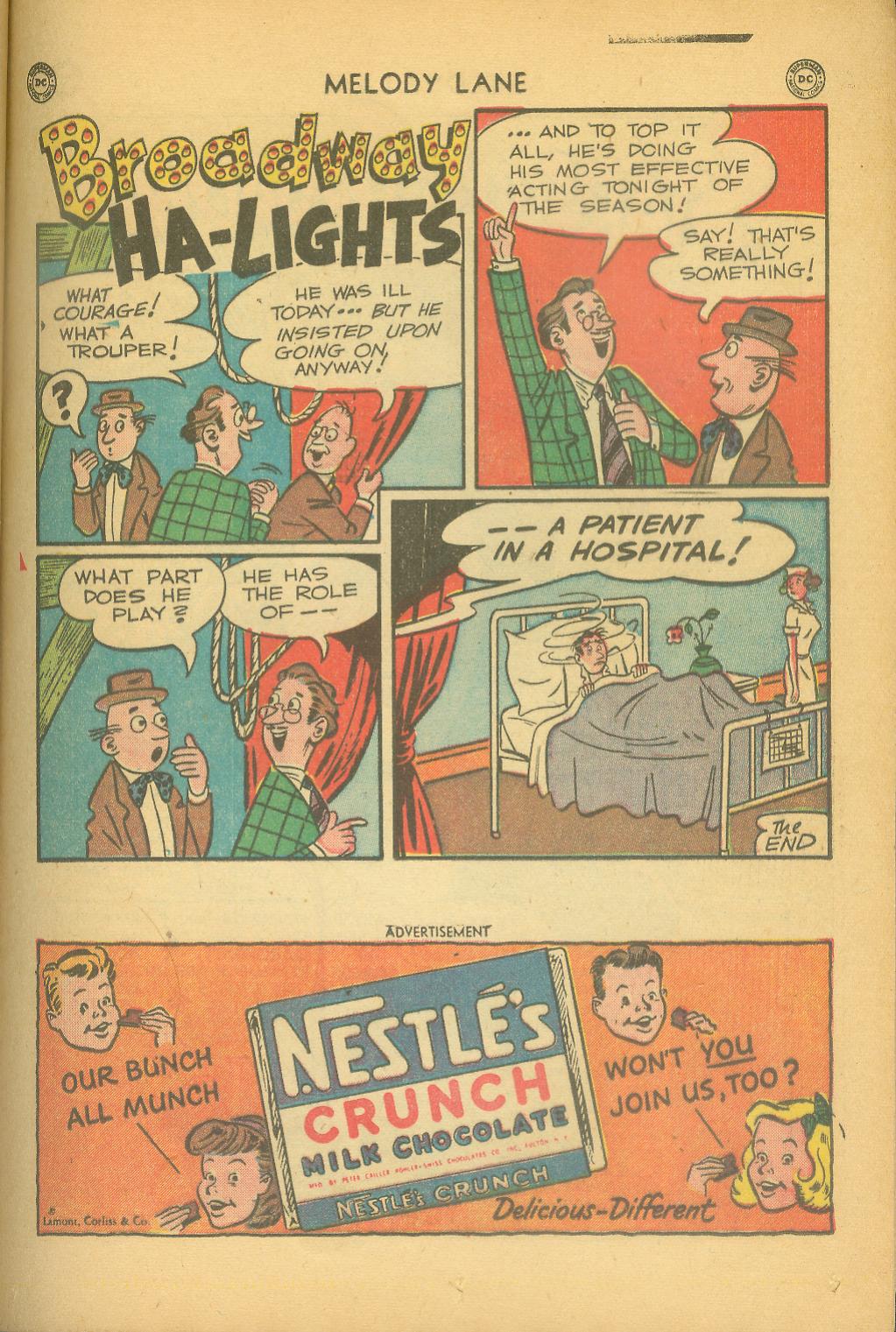Read online Miss Melody Lane of Broadway comic -  Issue #1 - 37