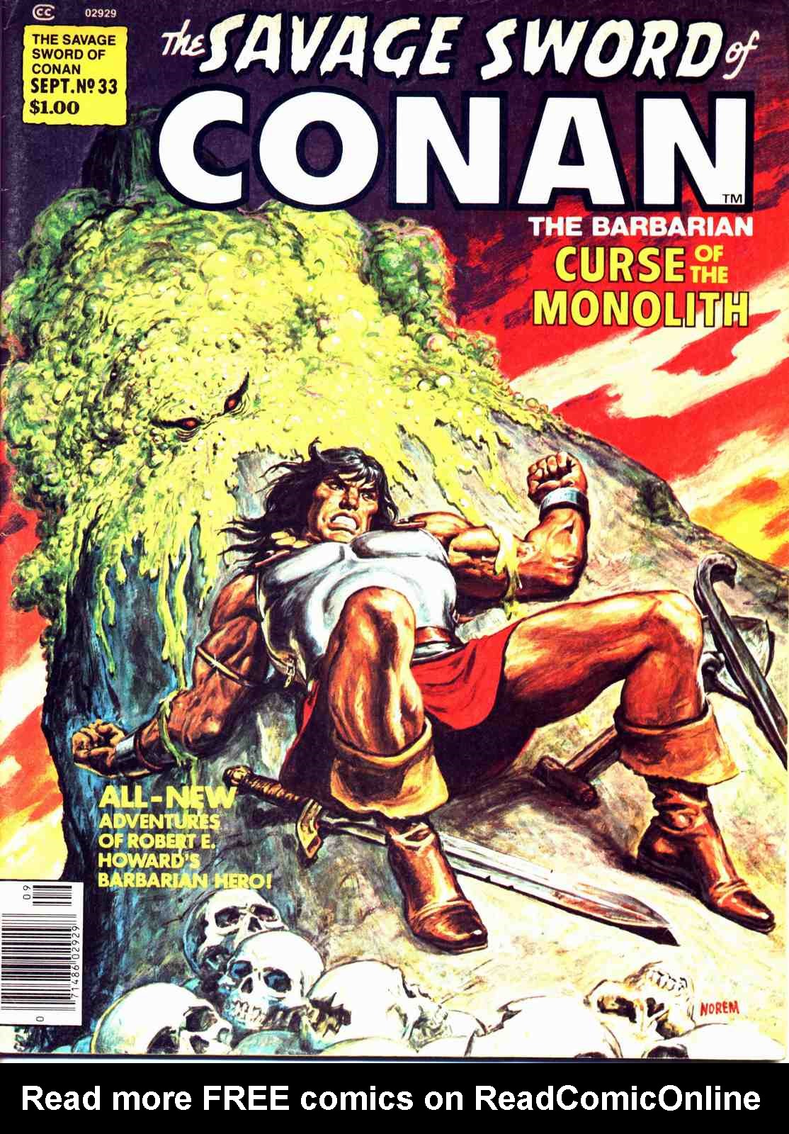 Read online The Savage Sword Of Conan comic -  Issue #33 - 1