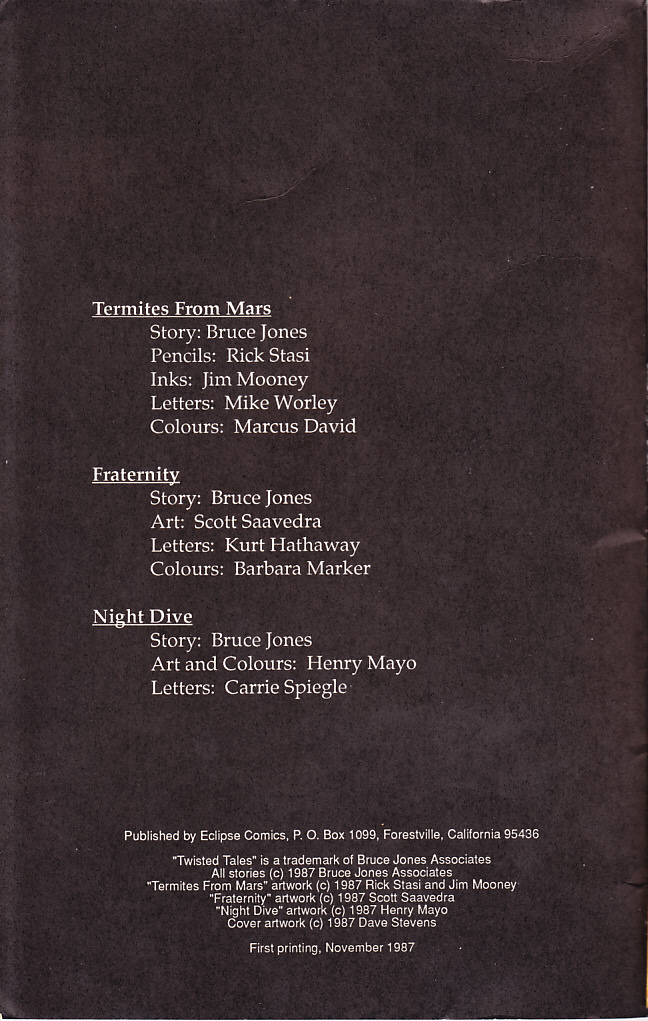 Read online Twisted Tales (1987) comic -  Issue # Full - 2