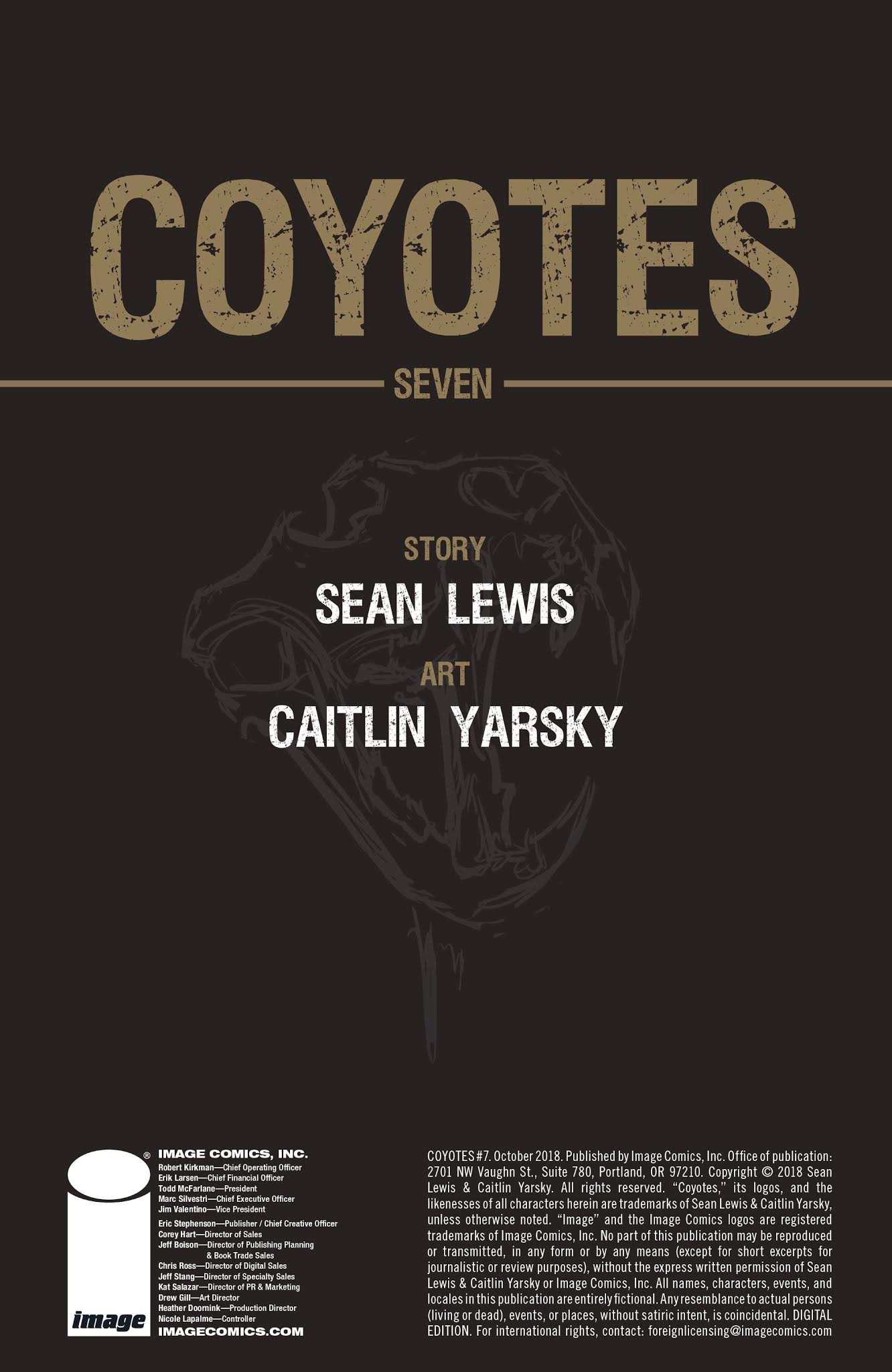 Read online Coyotes comic -  Issue #7 - 2