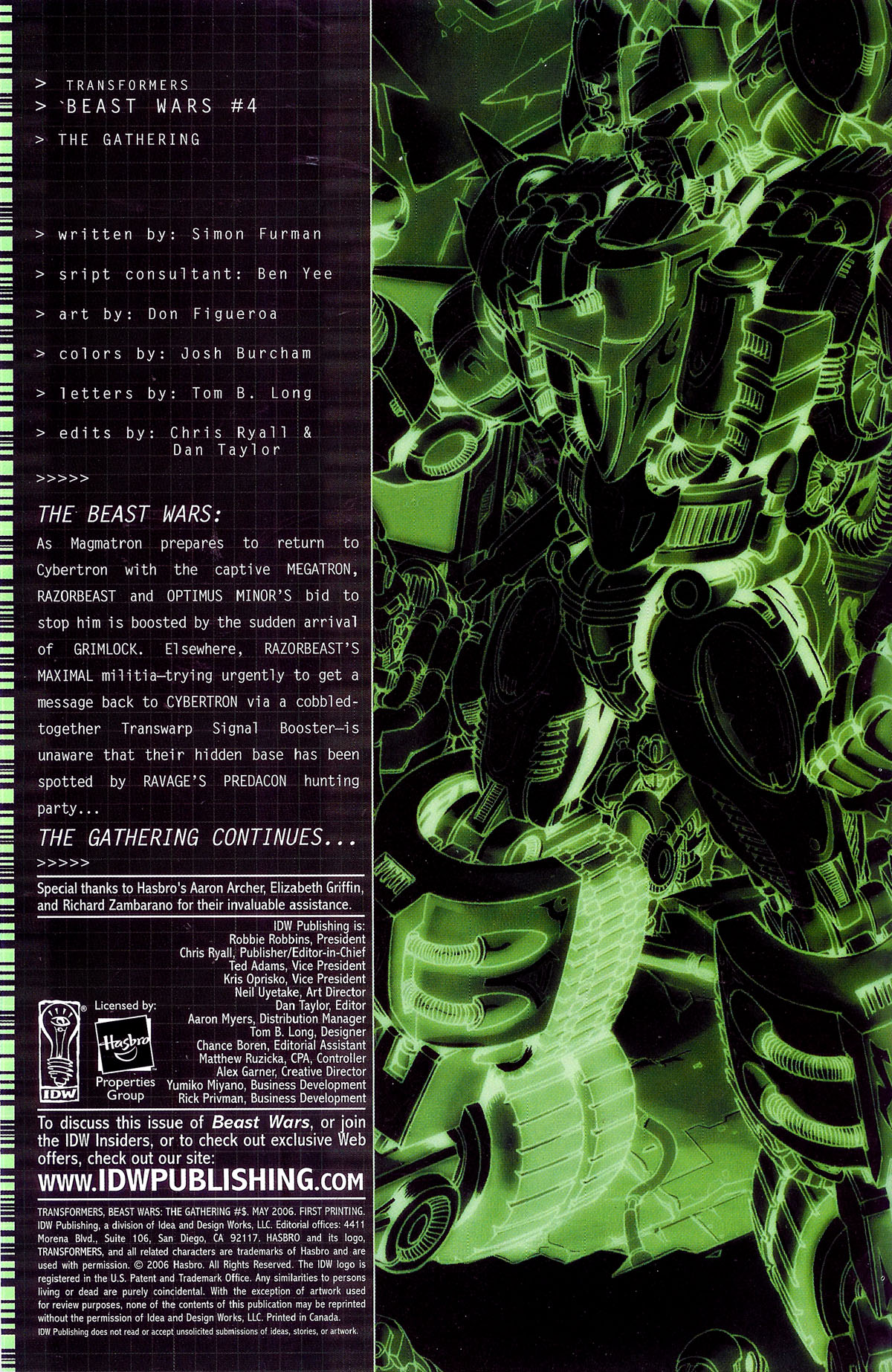 Read online Transformers, Beast Wars: The Gathering comic -  Issue #4 - 5