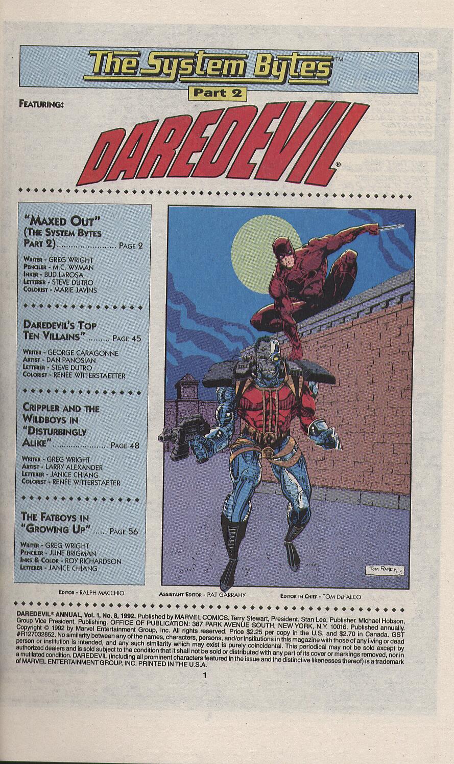 Read online Daredevil (1964) comic -  Issue # _Annual 8 - 2