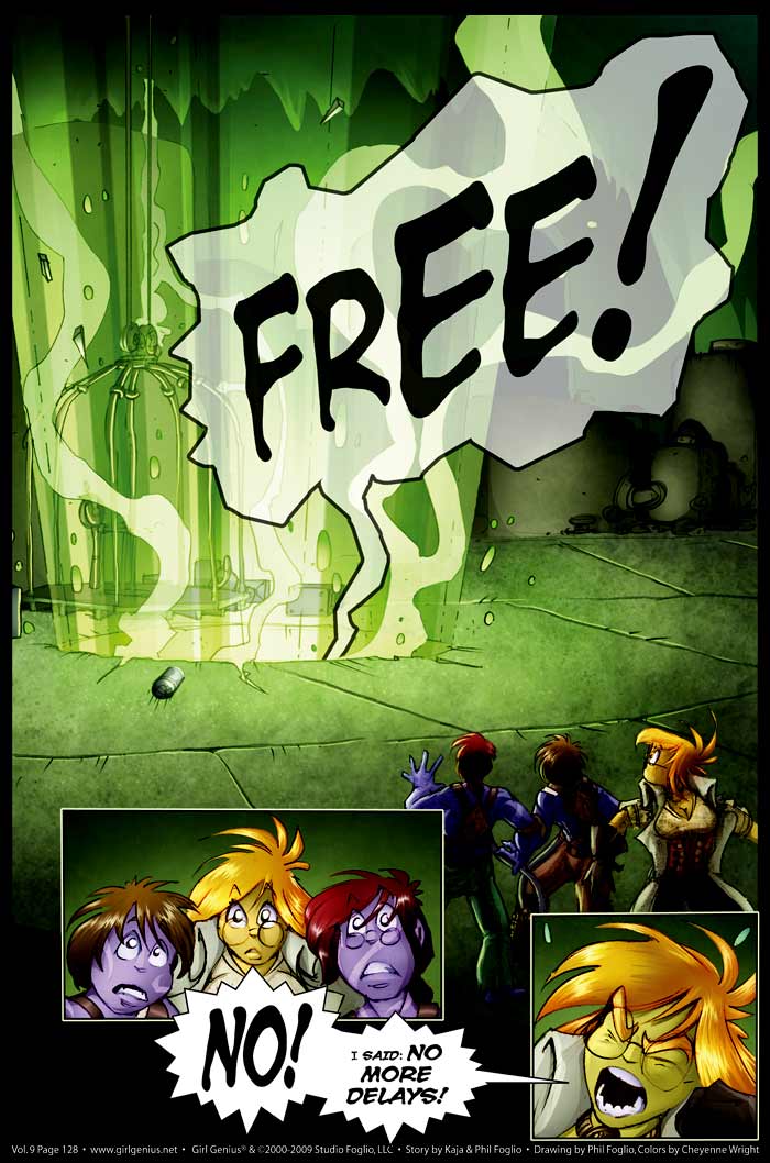 Read online Girl Genius (2002) comic -  Issue #9 - 129