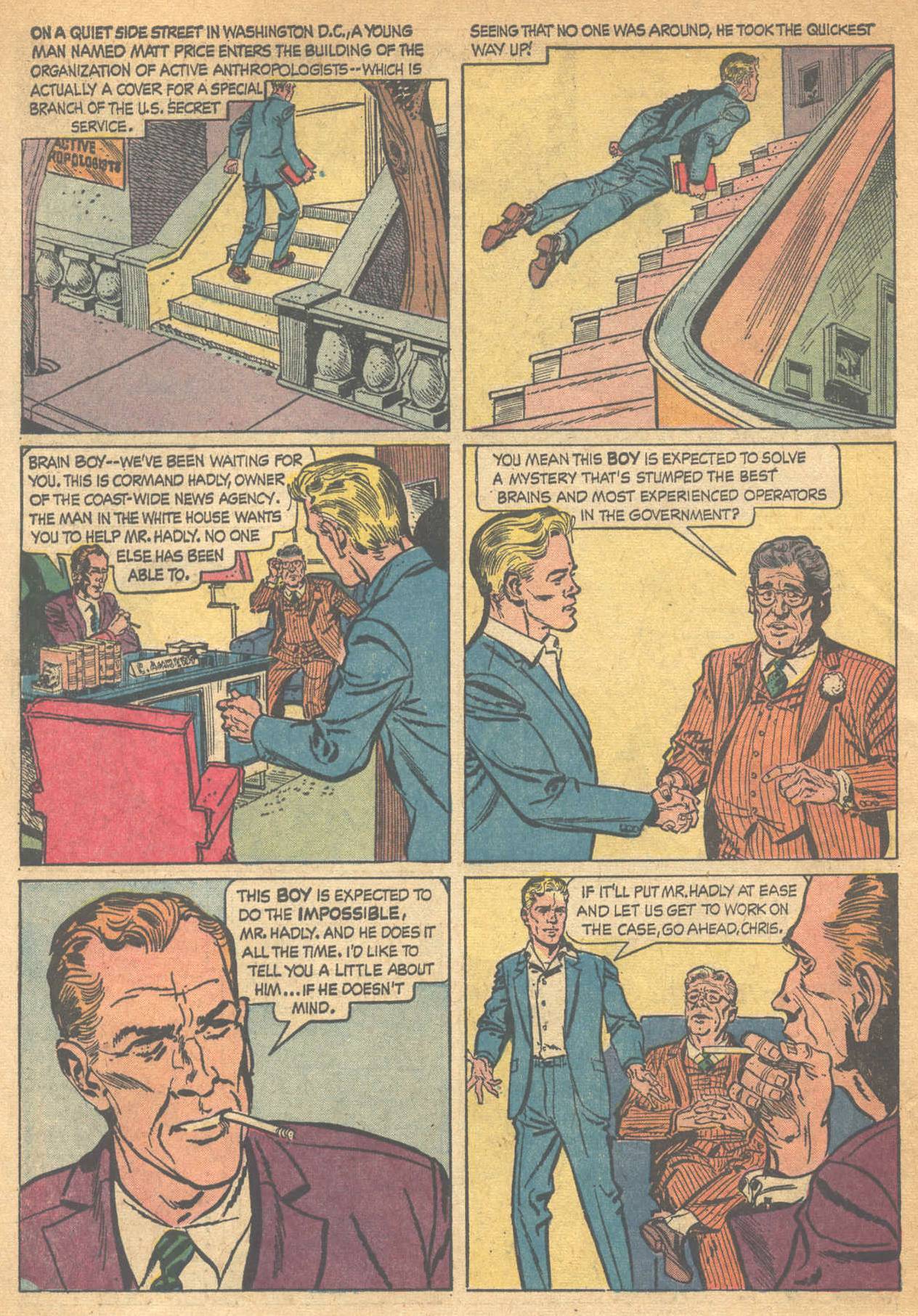 Read online Brain Boy (1962) comic -  Issue #4 - 6