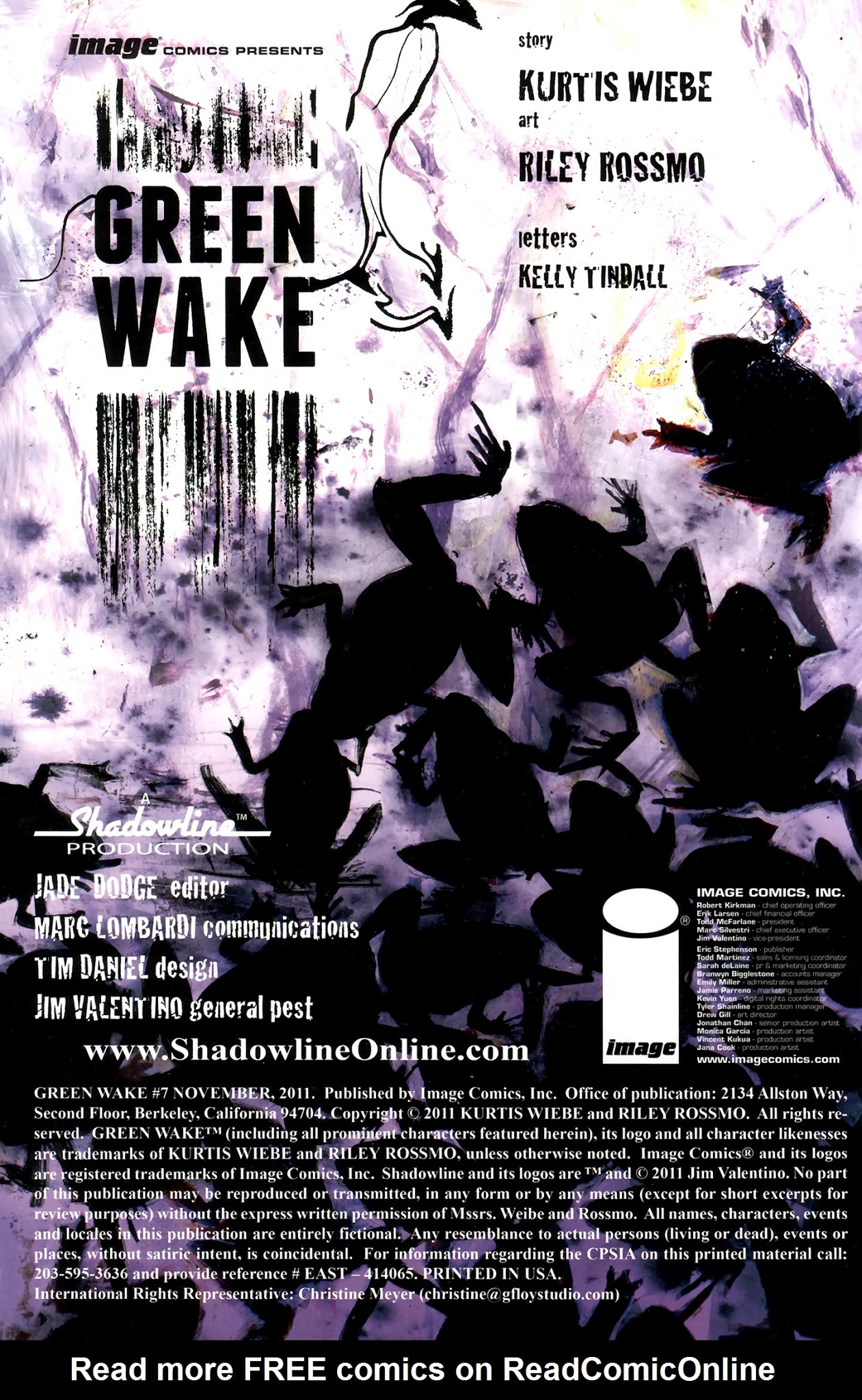 Read online Green Wake comic -  Issue #7 - 2