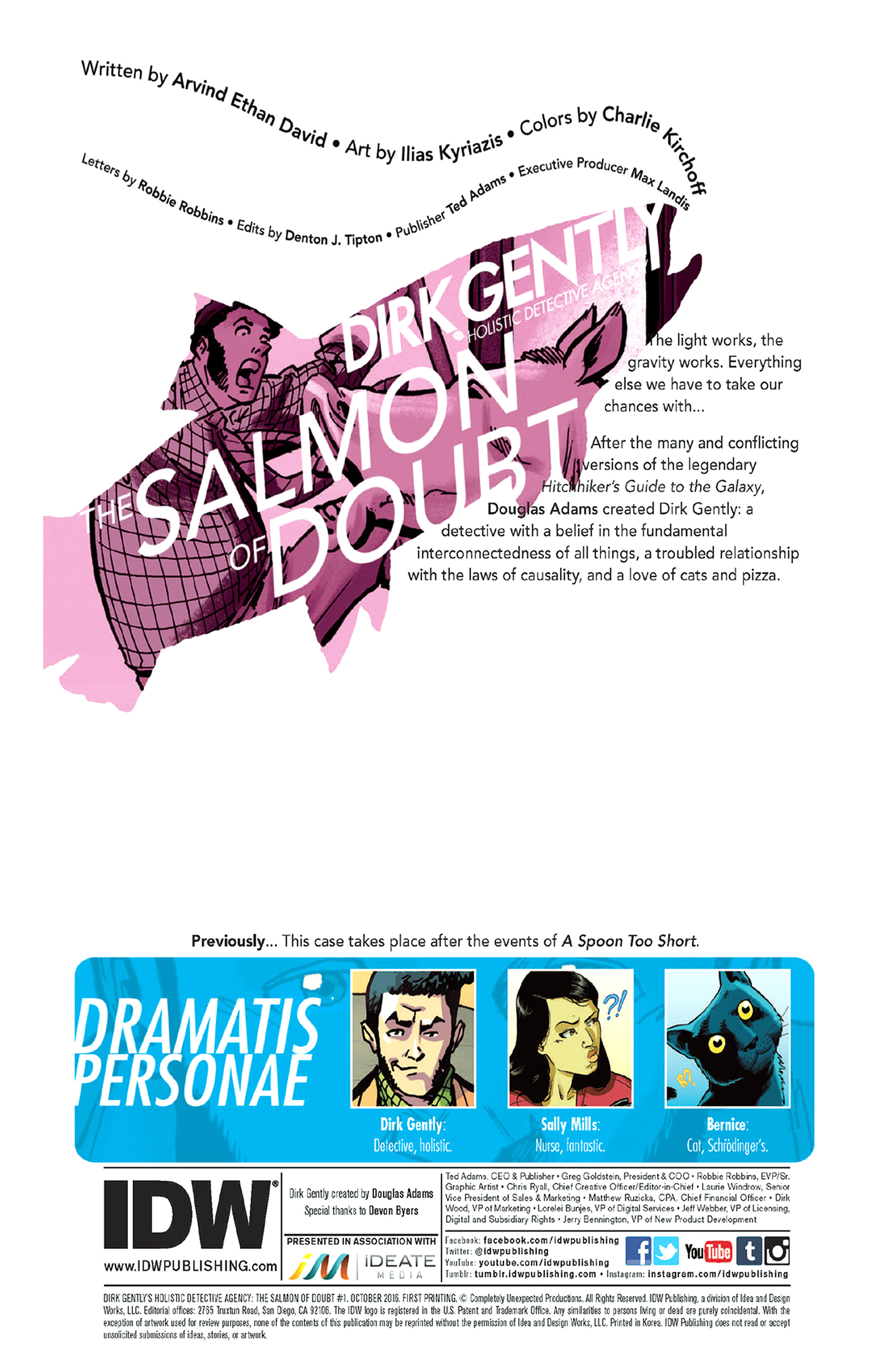 Read online Dirk Gently's Holistic Detective Agency: The Salmon of Doubt comic -  Issue #1 - 2