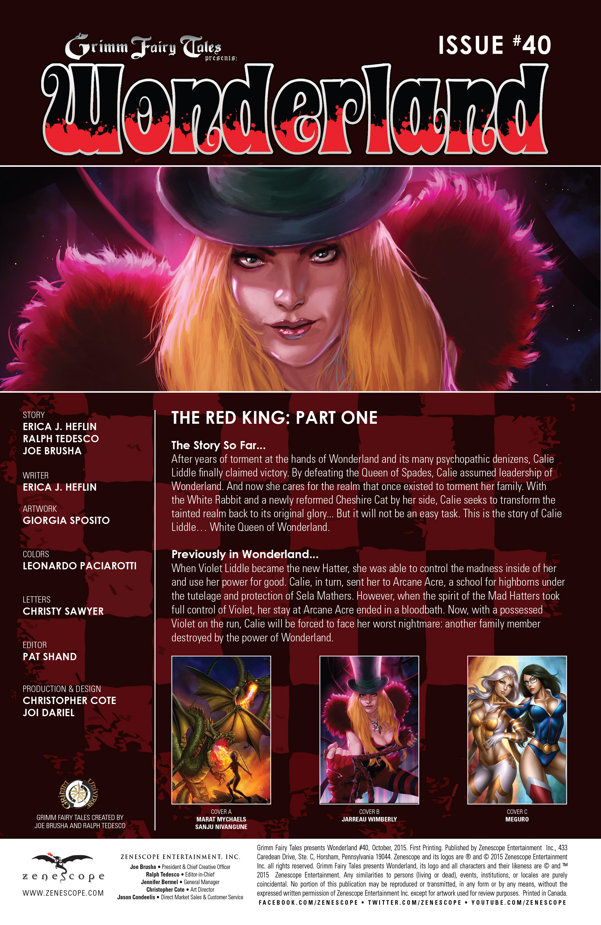 Read online Grimm Fairy Tales presents Wonderland comic -  Issue #40 - 2