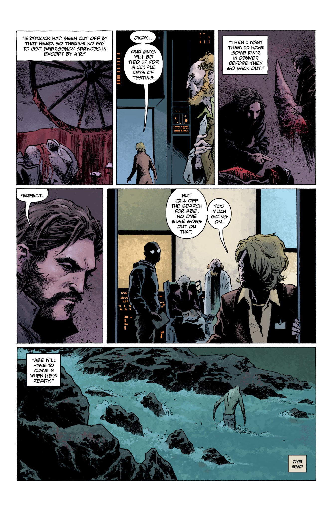 Read online Abe Sapien: Dark and Terrible and The New Race of Man comic -  Issue # TPB - 74