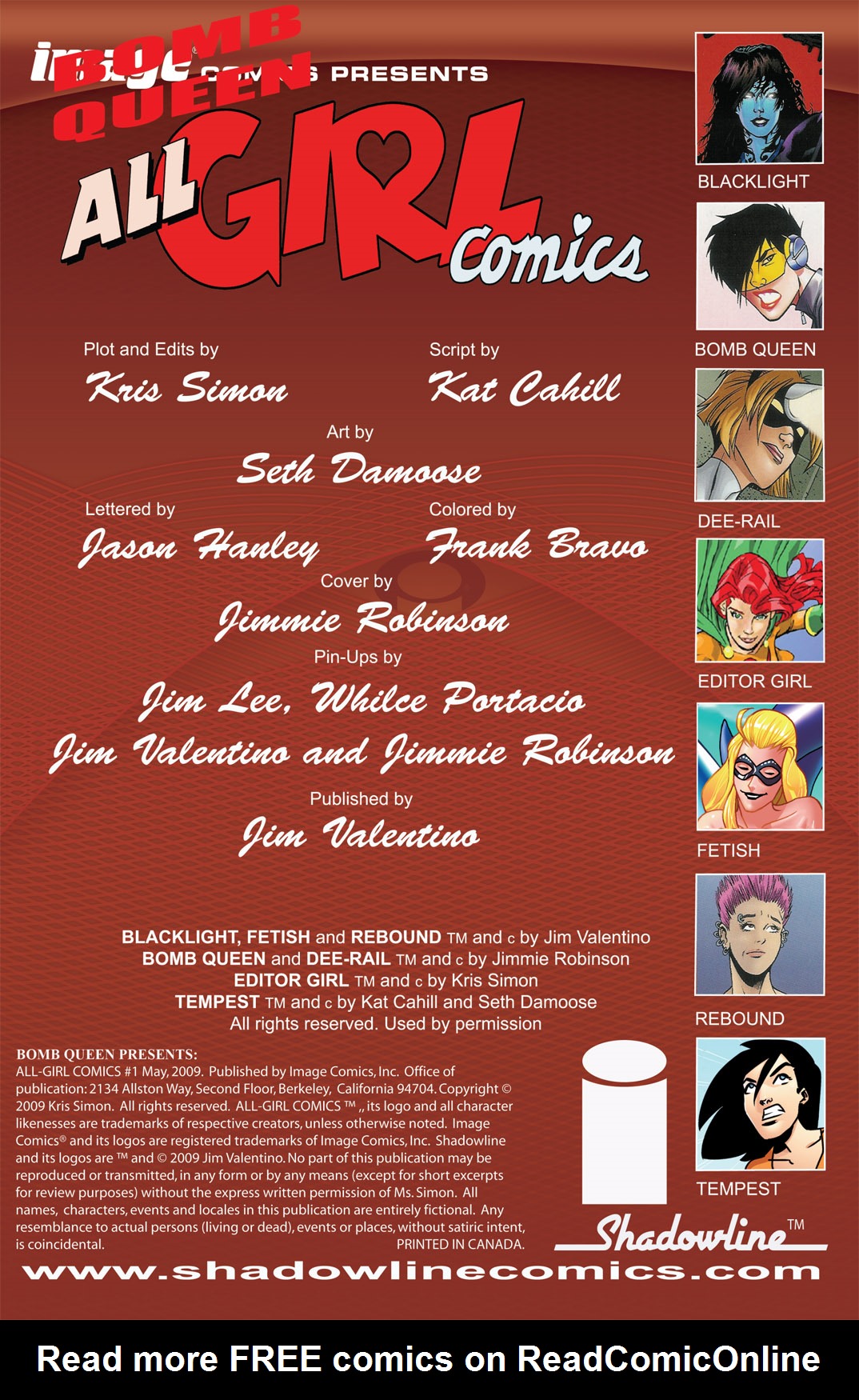 Read online Bomb Queen Presents: All-Girl Comics comic -  Issue # Full - 2
