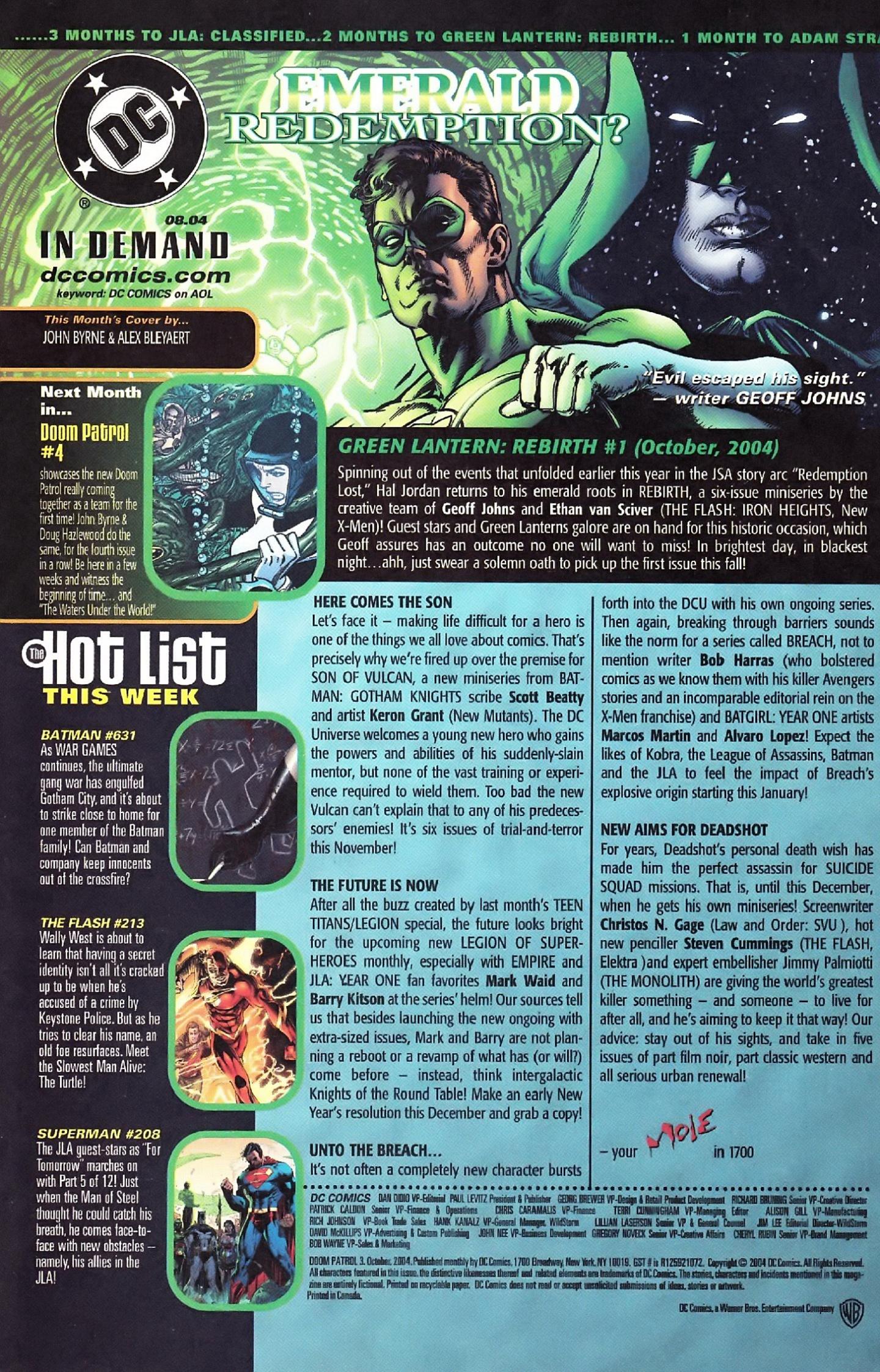 Read online Doom Patrol (2004) comic -  Issue #3 - 36