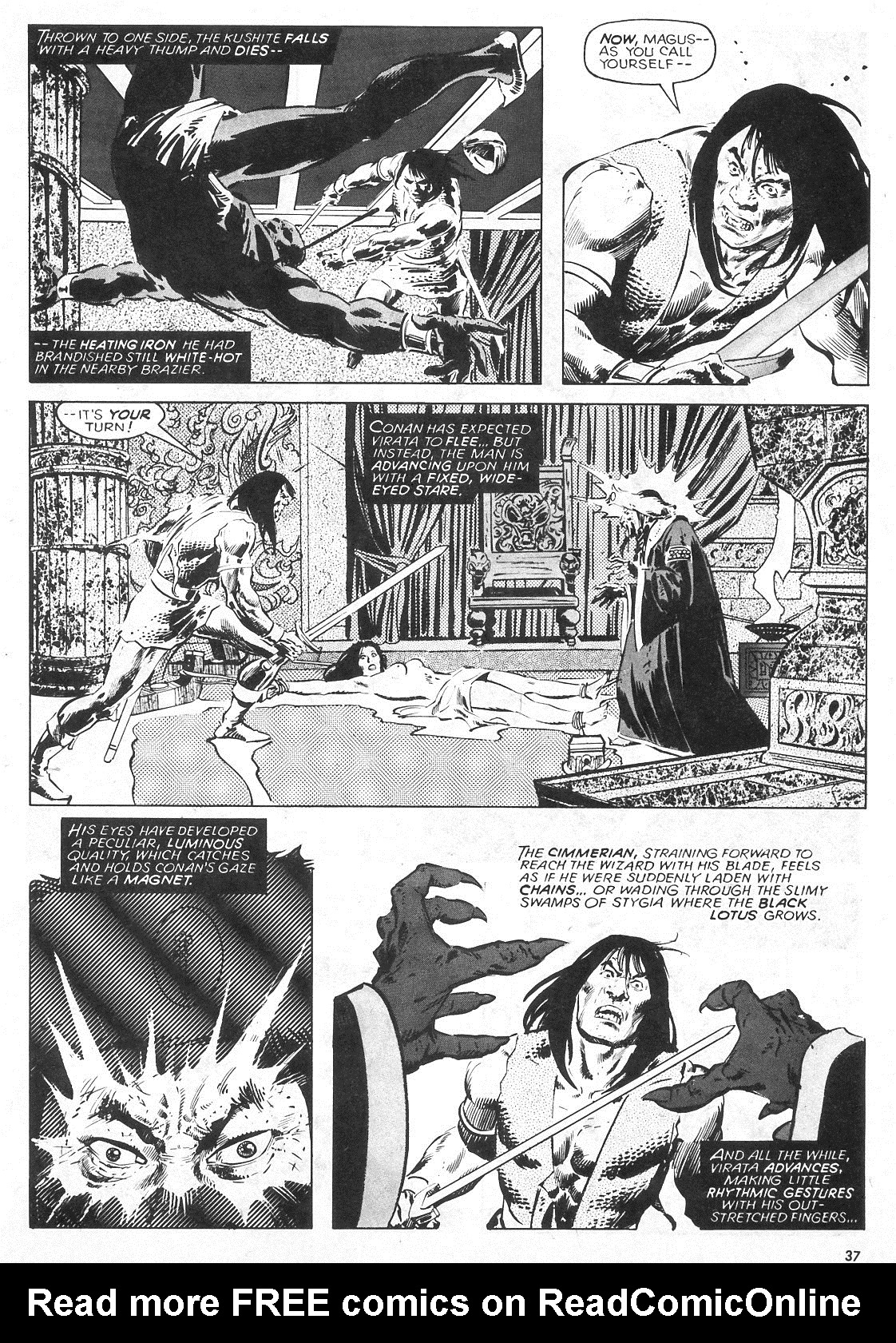 Read online The Savage Sword Of Conan comic -  Issue #32 - 37