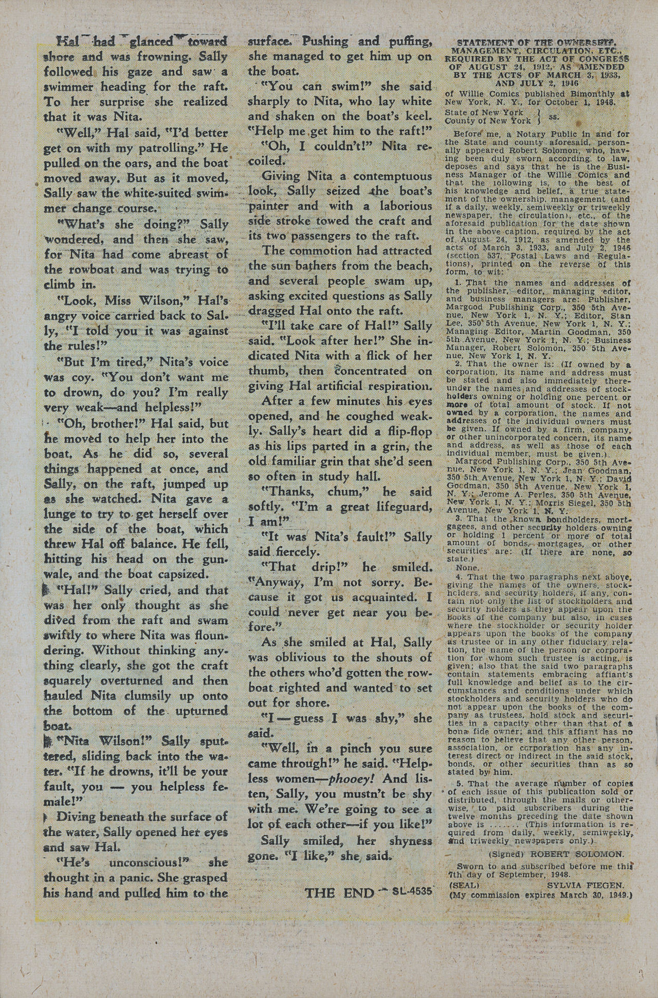 Read online Willie Comics (1946) comic -  Issue #18 - 26