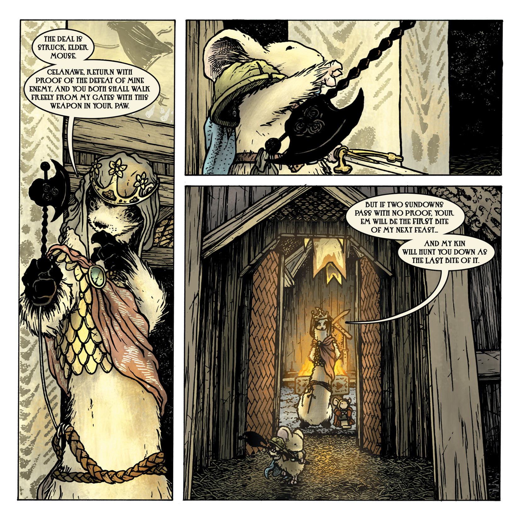 Read online Mouse Guard: The Black Axe comic -  Issue #3 - 24