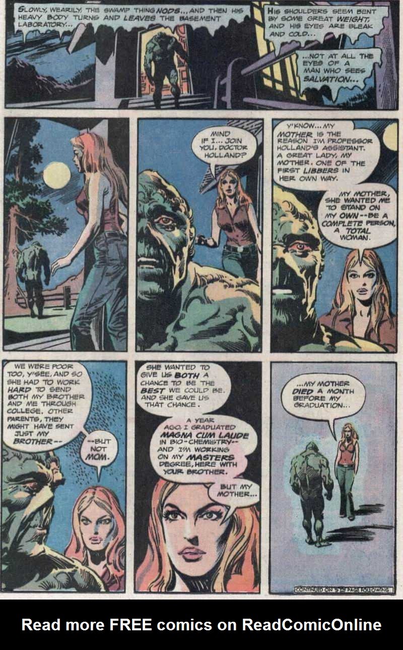 Read online Swamp Thing (1972) comic -  Issue #23 - 11